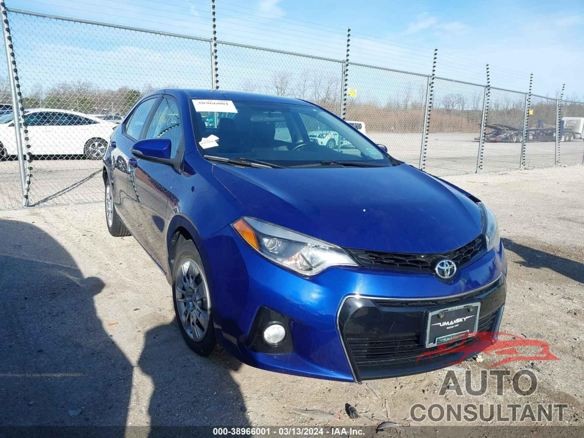 TOYOTA COROLLA 2016 - 5YFBURHE7GP402194