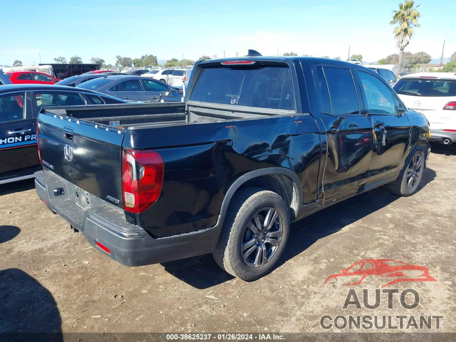 HONDA RIDGELINE 2019 - 5FPYK3F13KB036629