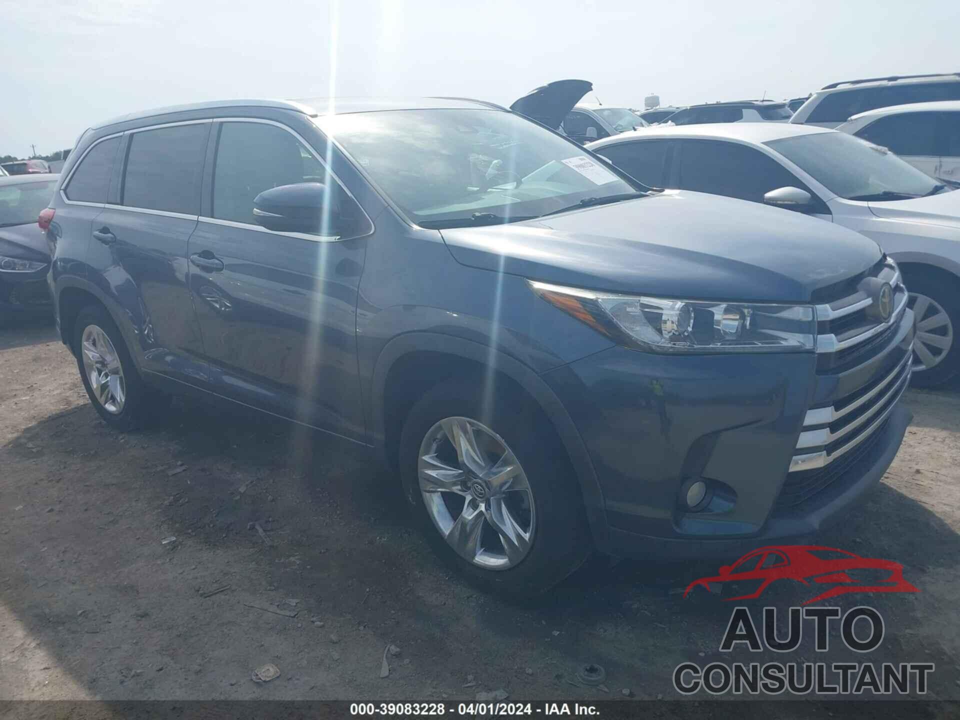 TOYOTA HIGHLANDER 2018 - 5TDYZRFH3JS237591