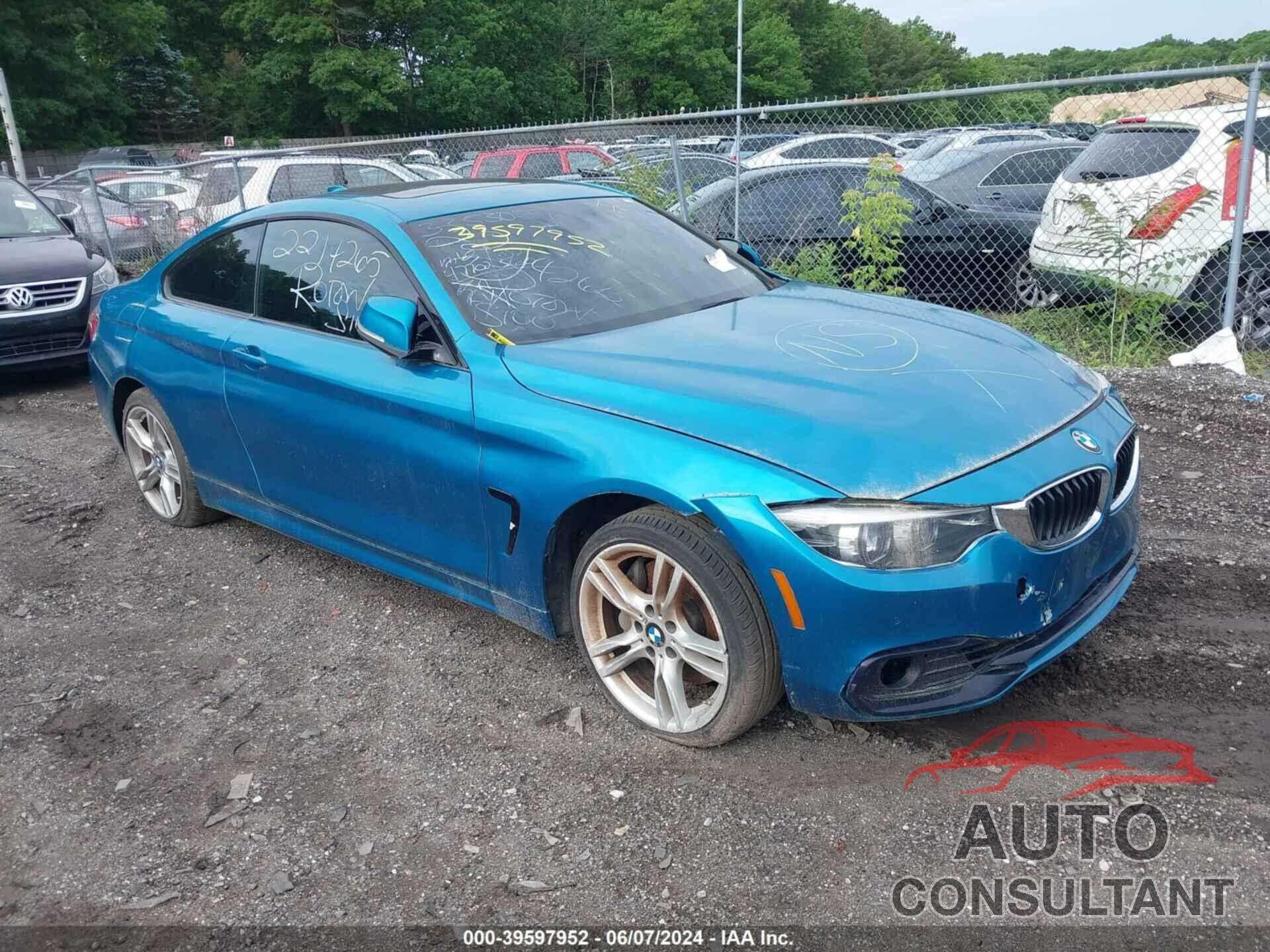 BMW 430I 2018 - WBA4W5C54JAA49654