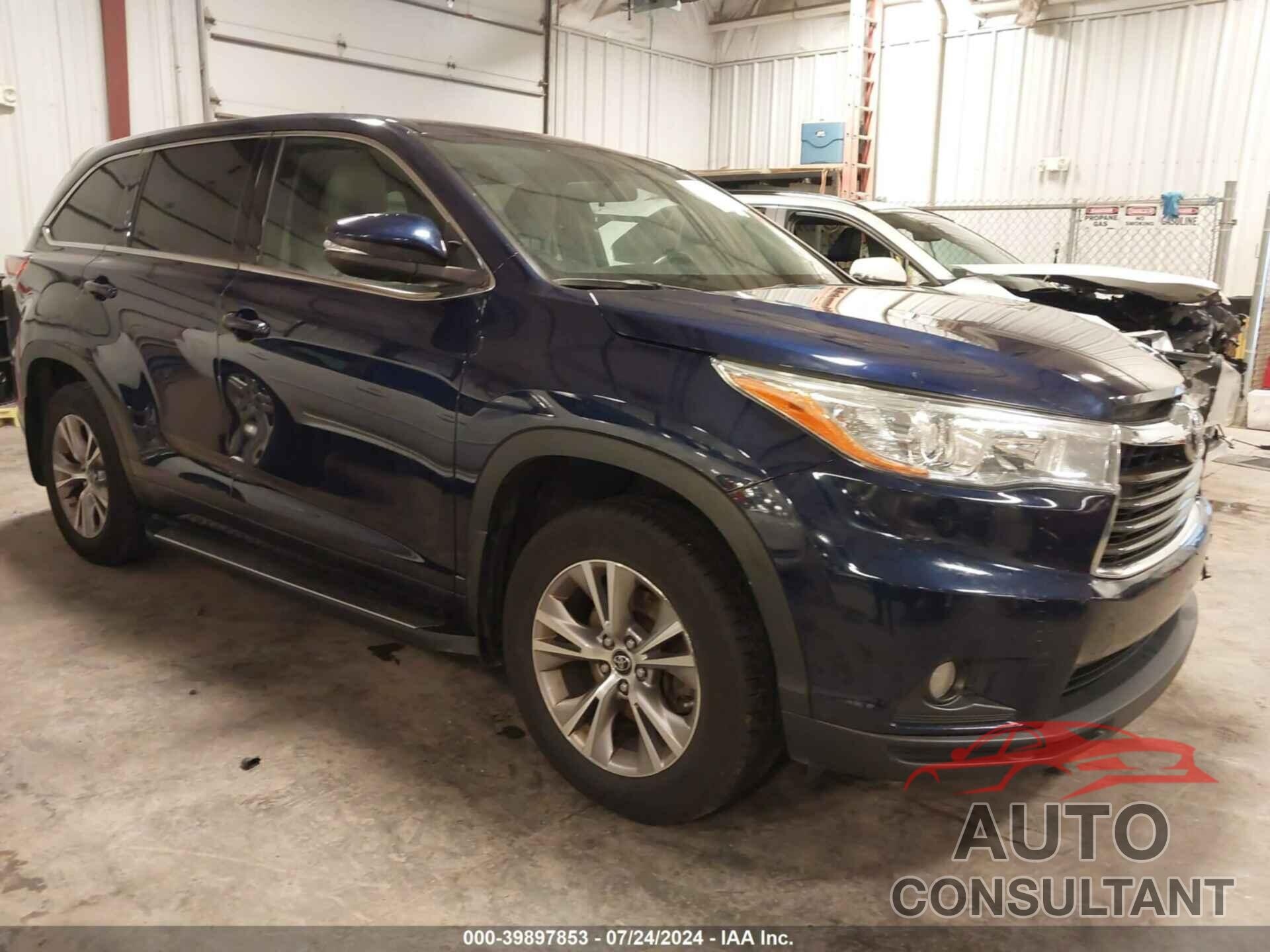 TOYOTA HIGHLANDER 2016 - 5TDZKRFH8GS155874