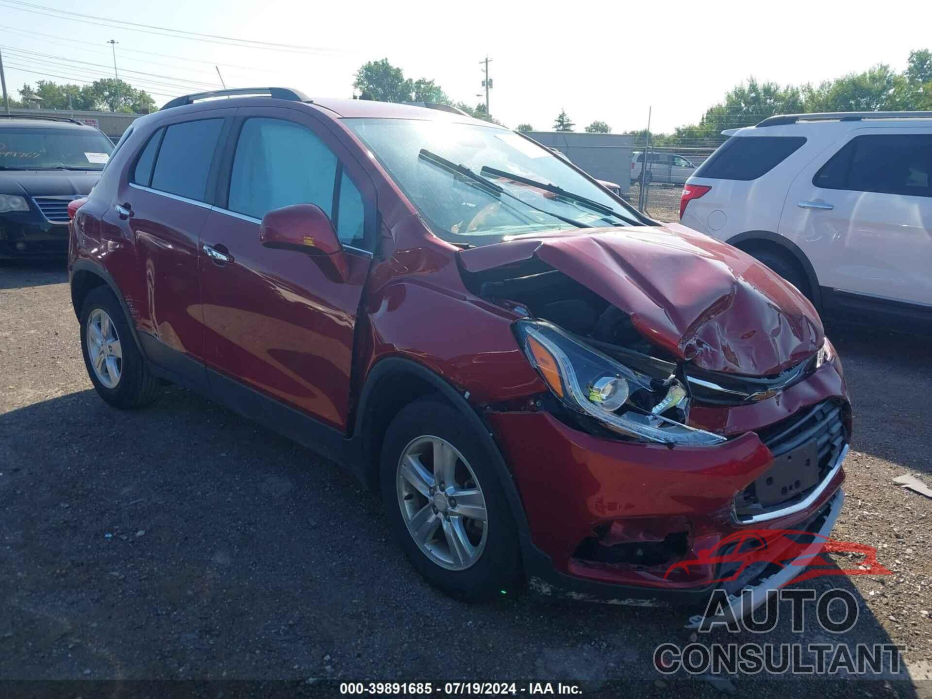 CHEVROLET TRAX 2018 - 3GNCJLSB3JL272256