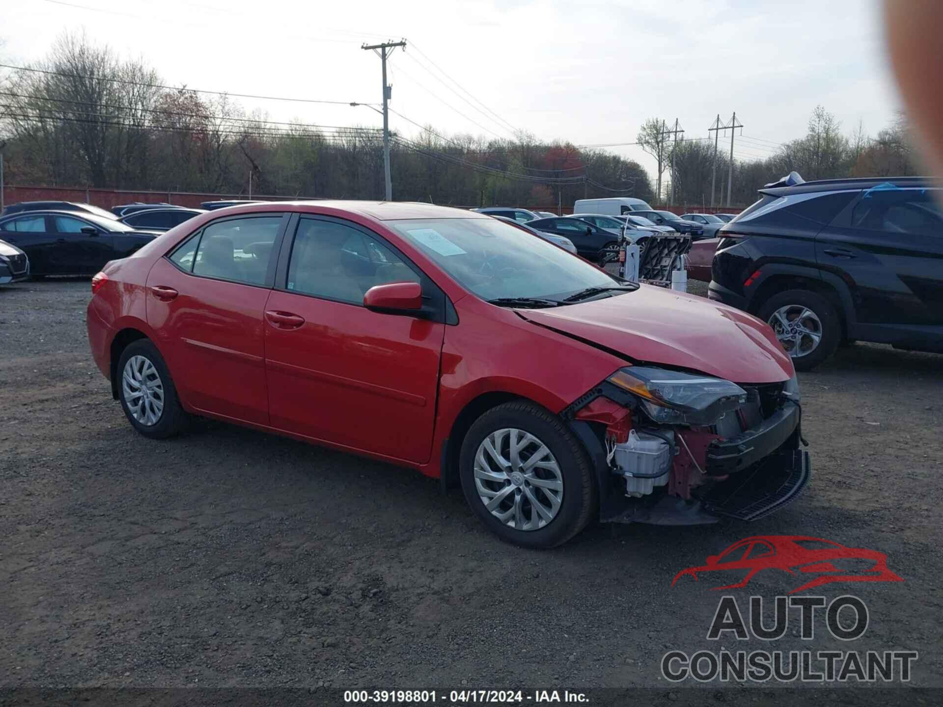 TOYOTA COROLLA 2019 - 2T1BURHE8KC221954