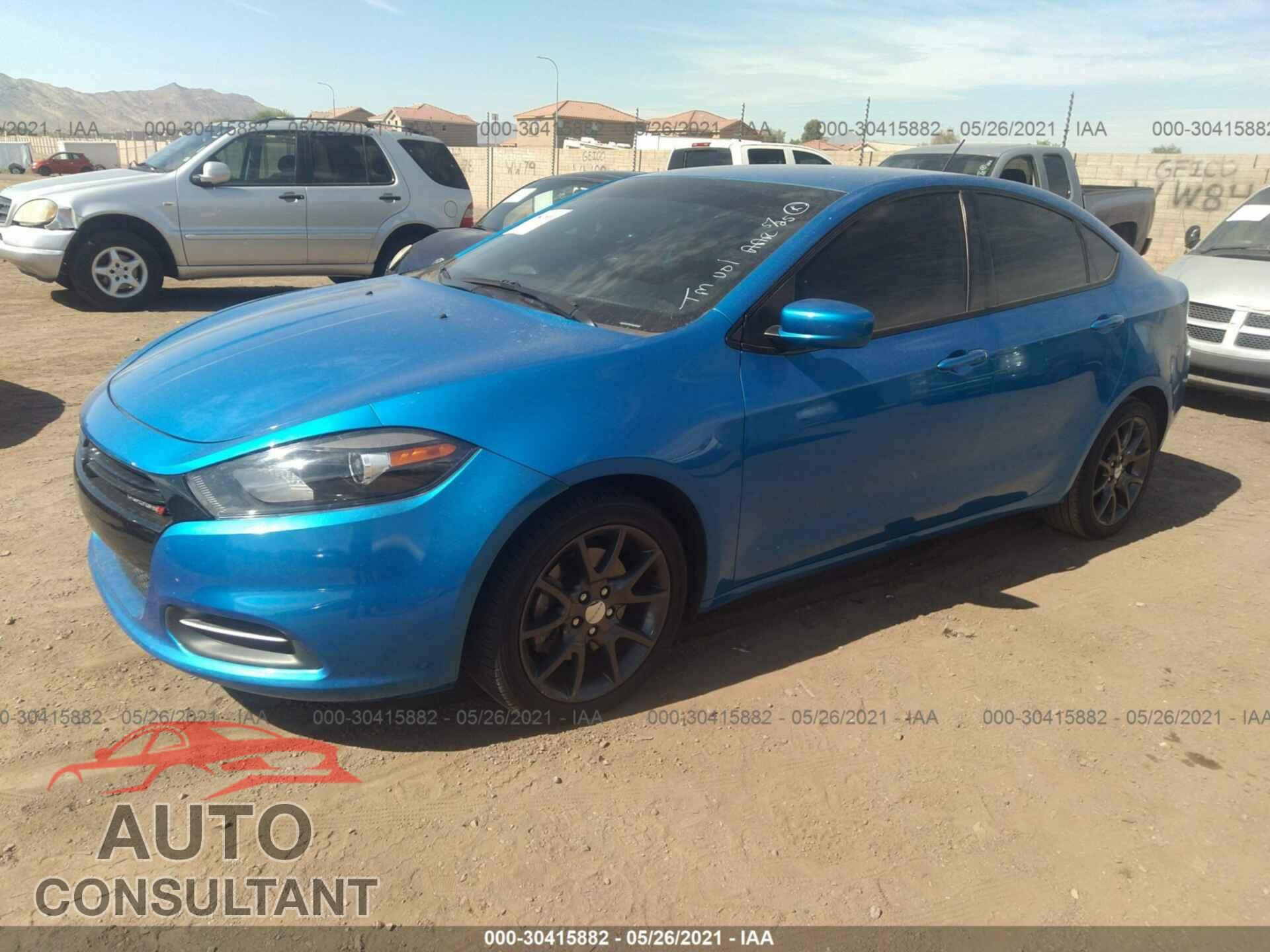 DODGE DART 2016 - 1C3CDFAA4GD516221