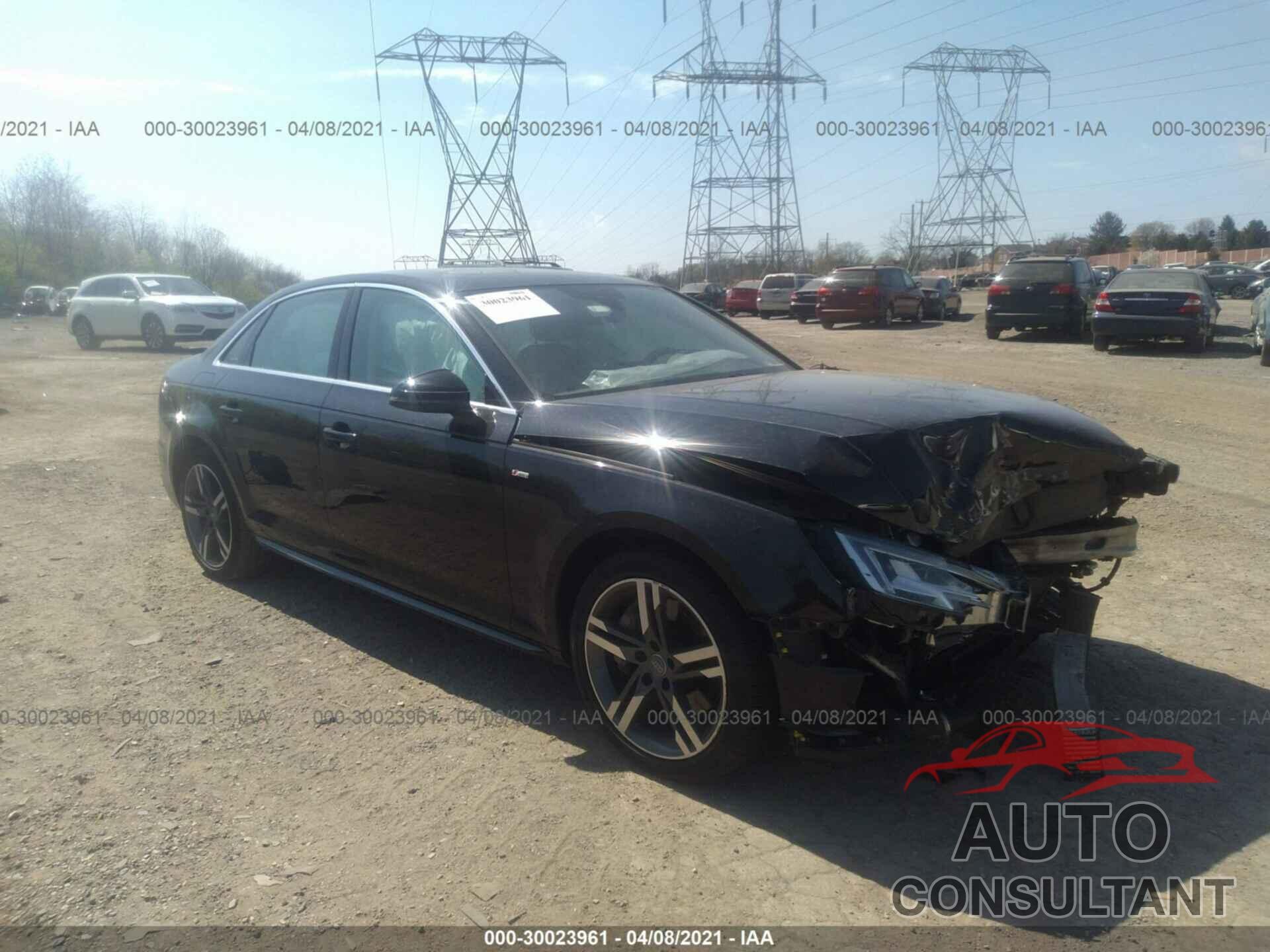 AUDI A4 2017 - WAUENAF40HN028366