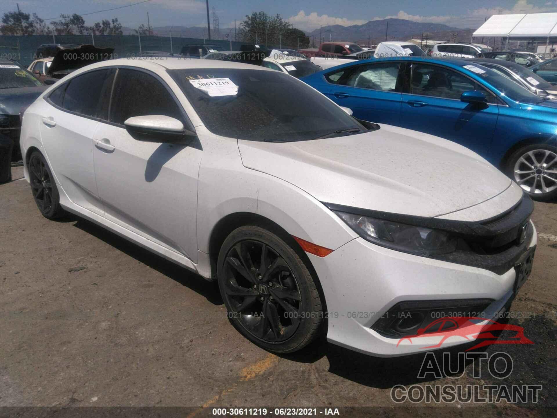 HONDA CIVIC SEDAN 2019 - 19XFC2F86KE202989