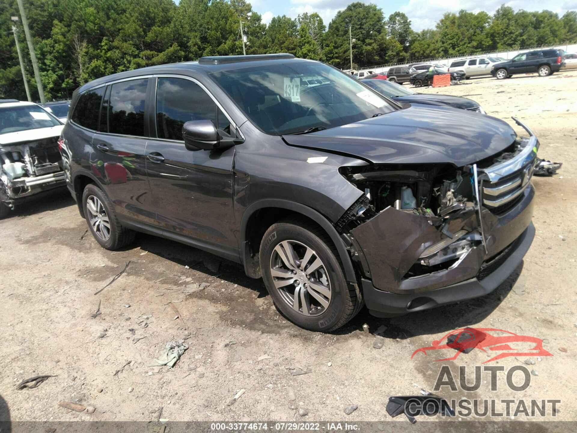 HONDA PILOT 2017 - 5FNYF6H89HB004317