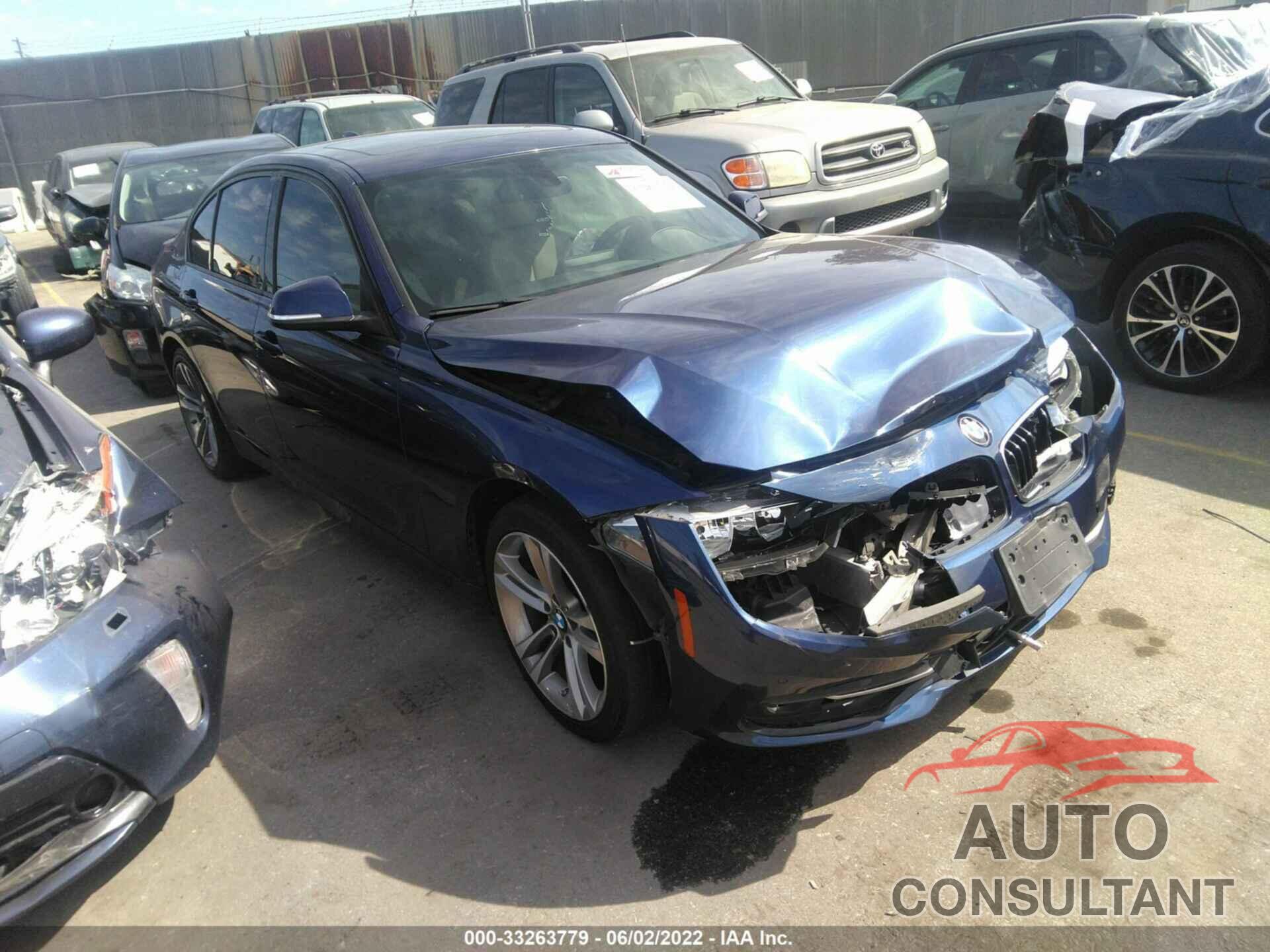 BMW 3 SERIES 2016 - WBA8E9G5XGNT46982