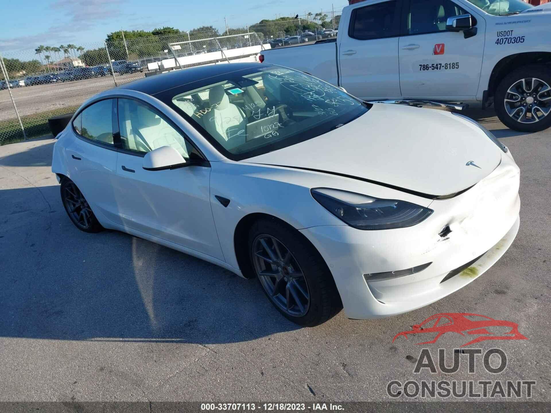 TESLA MODEL 3 2021 - 5YJ3E1EBXMF056405