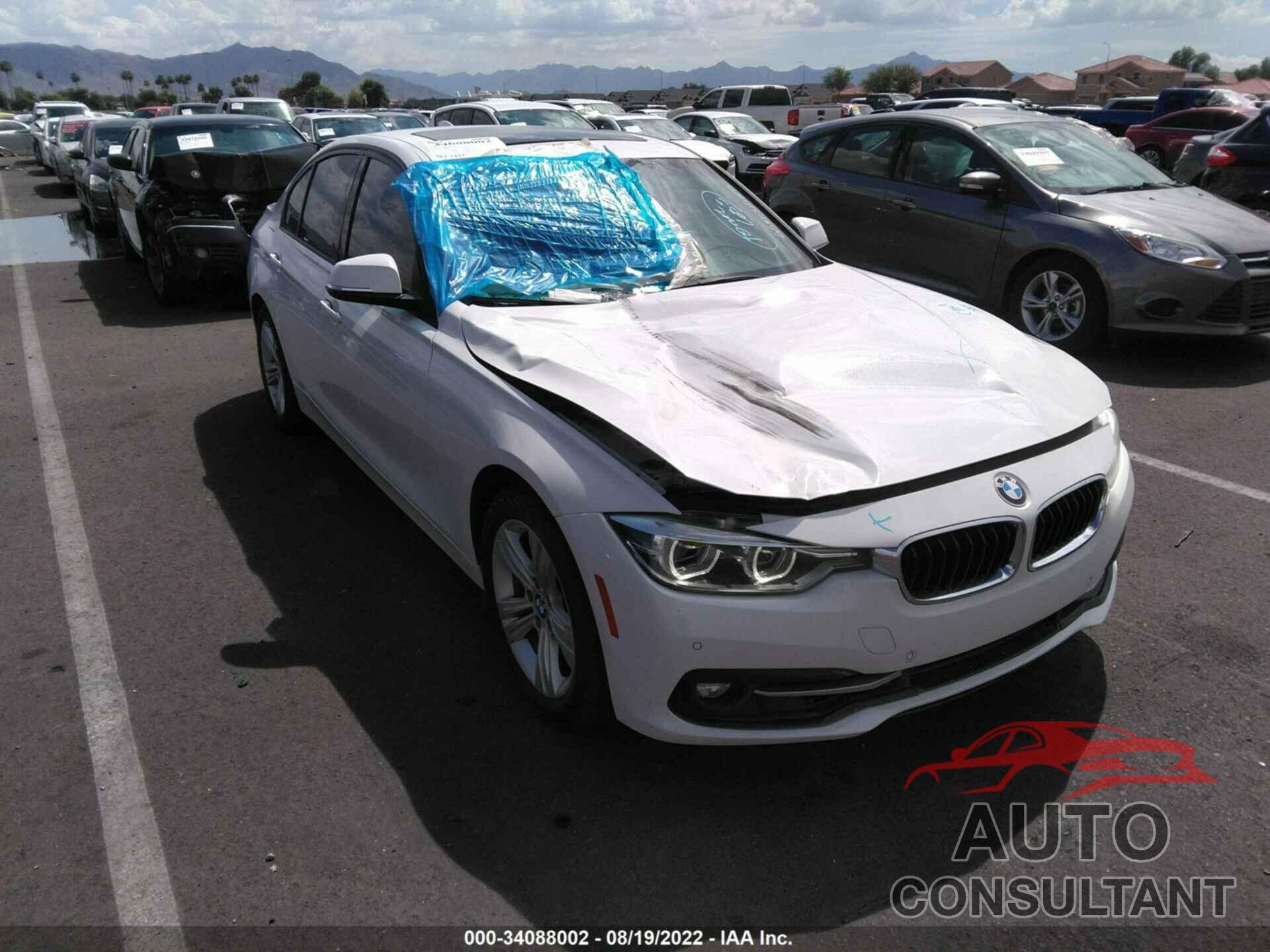 BMW 3 SERIES 2016 - WBA8E9G5XGNT82722