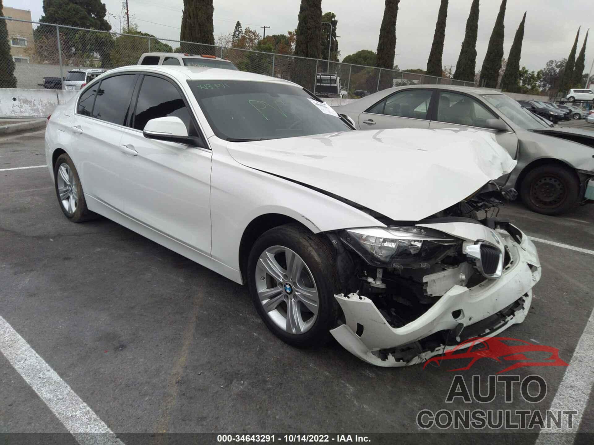 BMW 3 SERIES 2017 - WBA8B9G53HNU50725