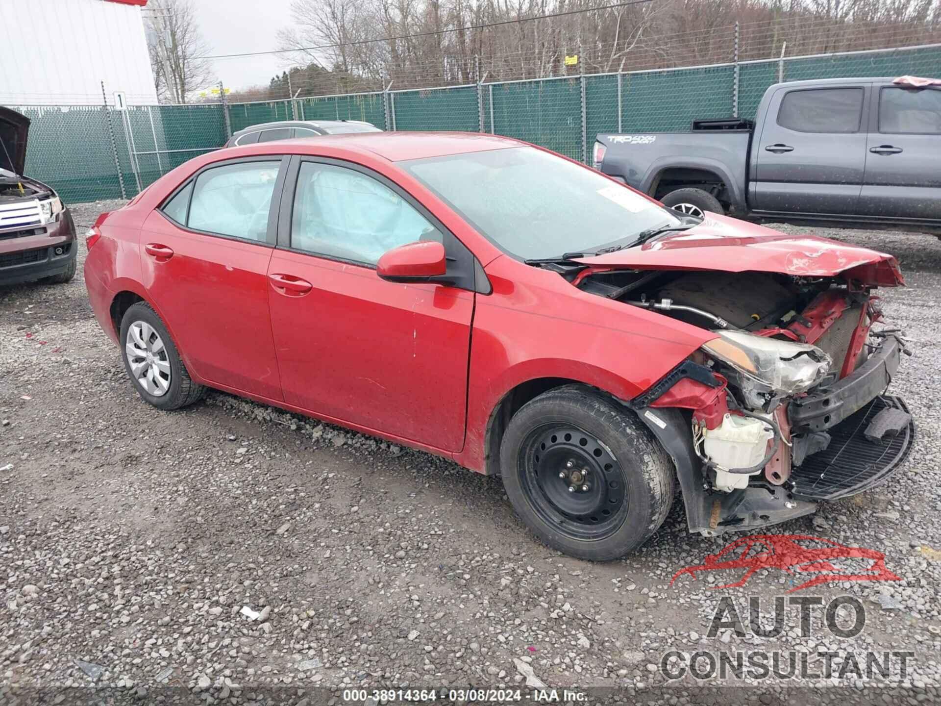 TOYOTA COROLLA 2016 - 5YFBURHE9GP525995