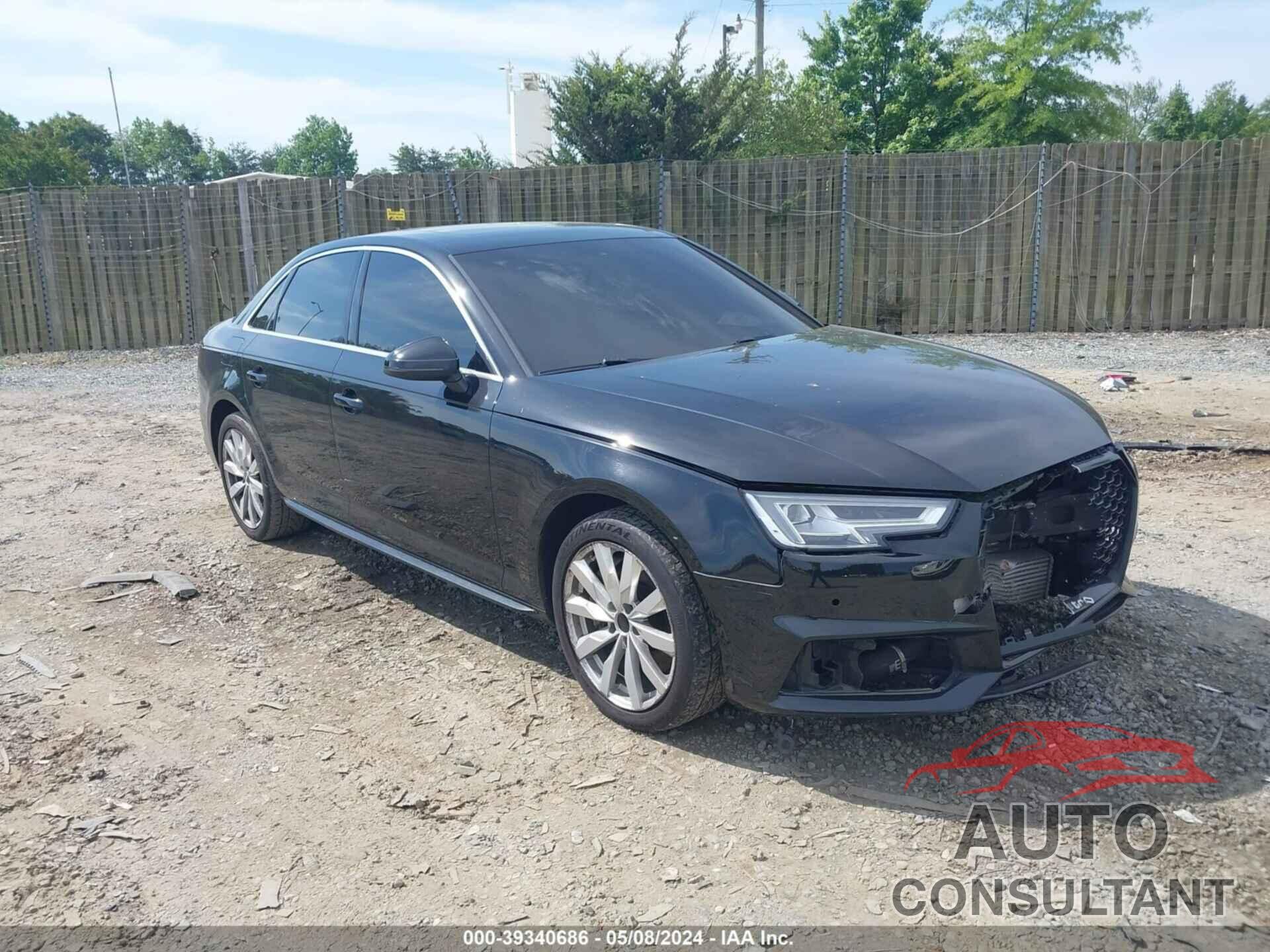 AUDI A4 2018 - WAUENAF40JN014411