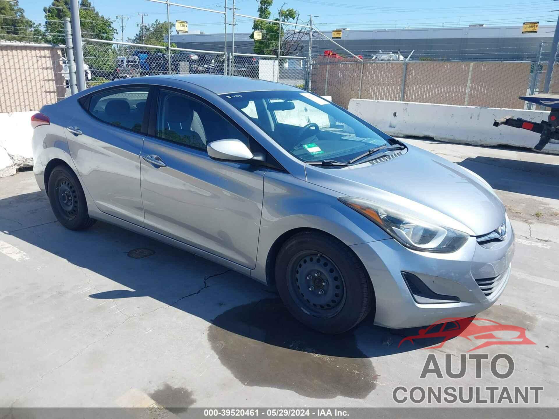 HYUNDAI ELANTRA 2016 - 5NPDH4AE0GH663173