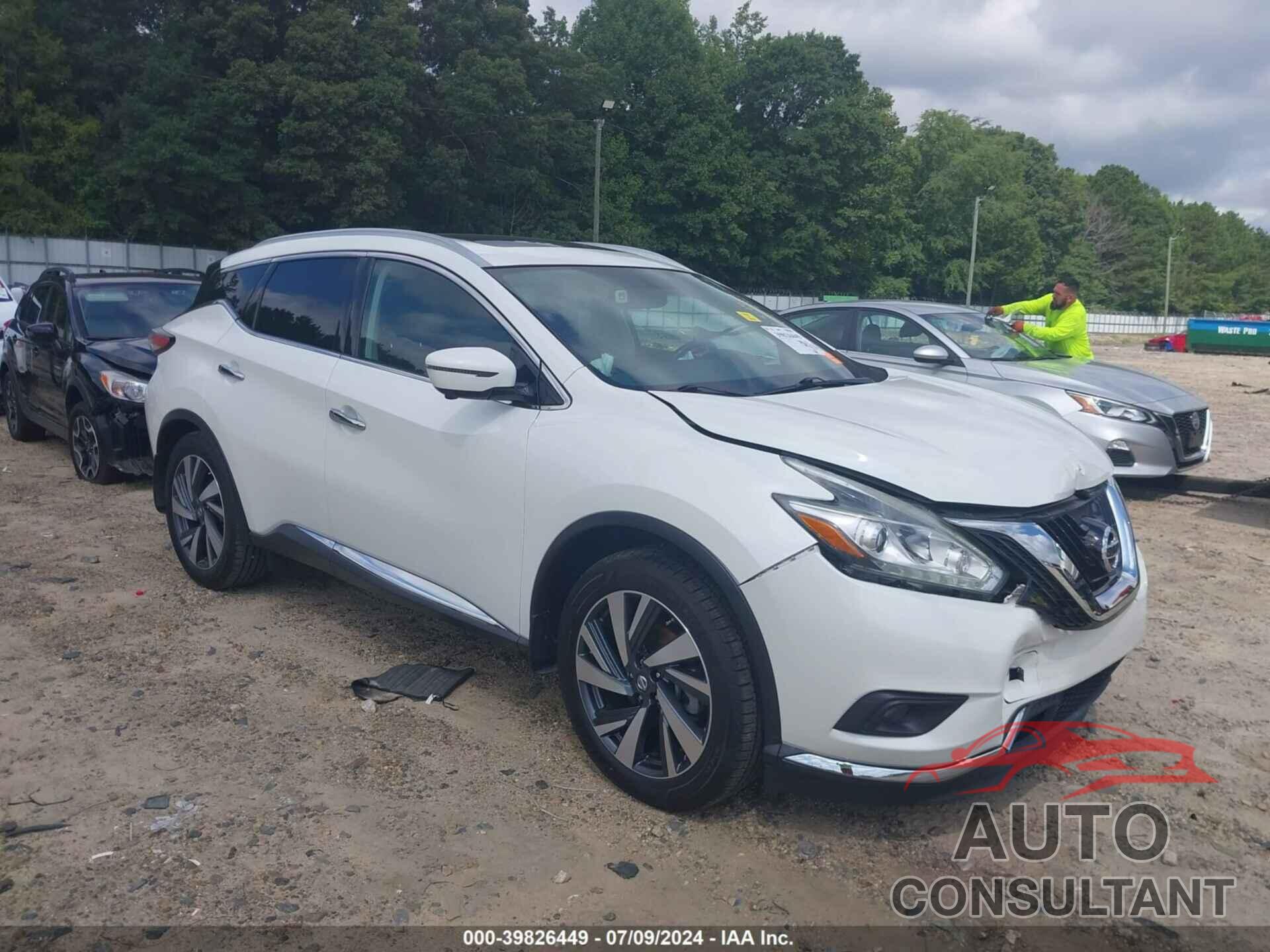 NISSAN MURANO 2018 - 5N1AZ2MG7JN177089