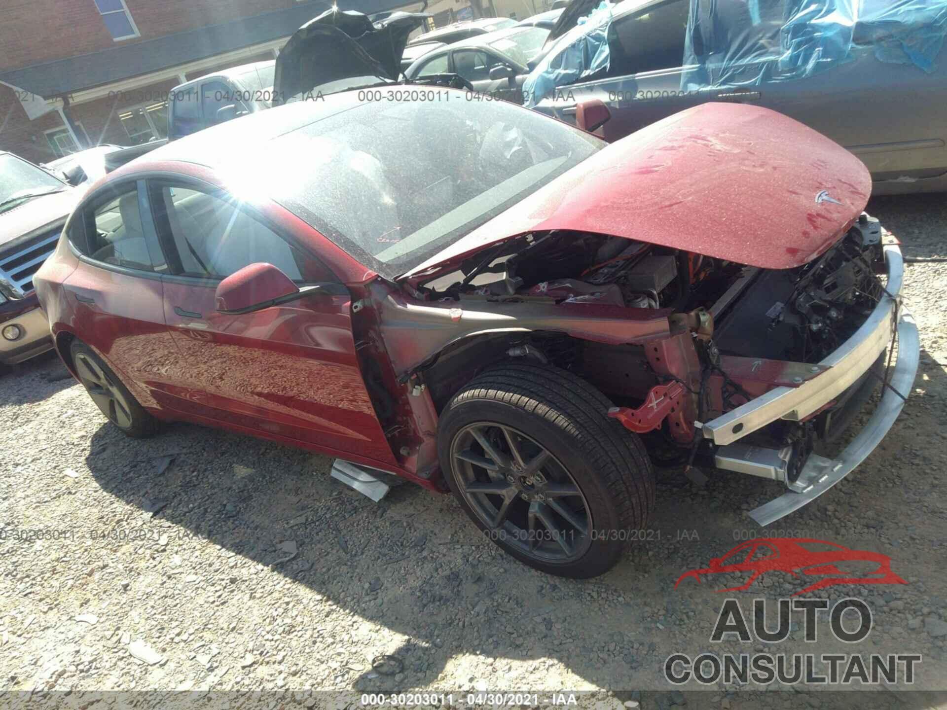 TESLA MODEL 3 2021 - 5YJ3E1EB1MF852847