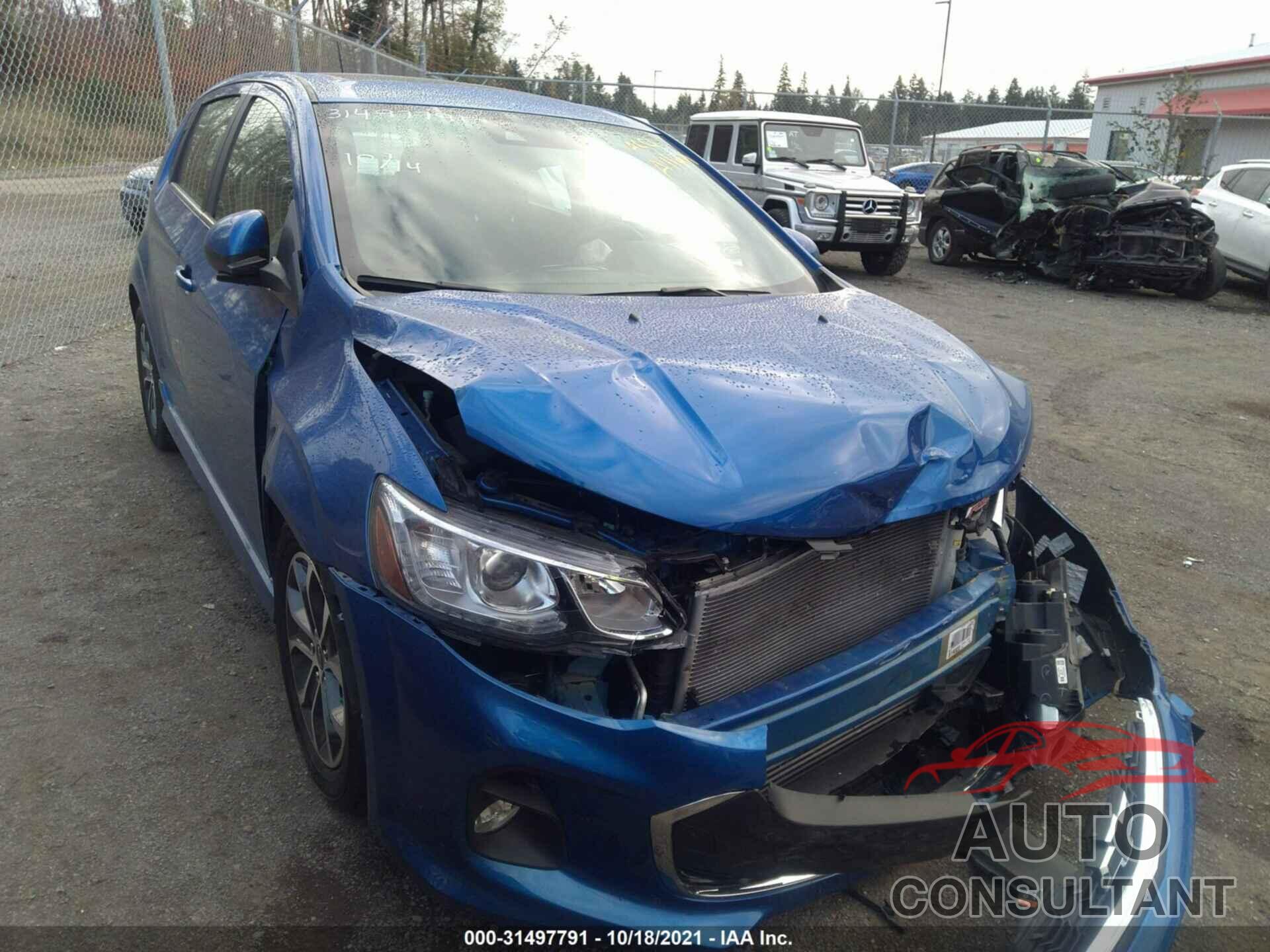 CHEVROLET SONIC 2019 - 1G1JD6SB3K4139165