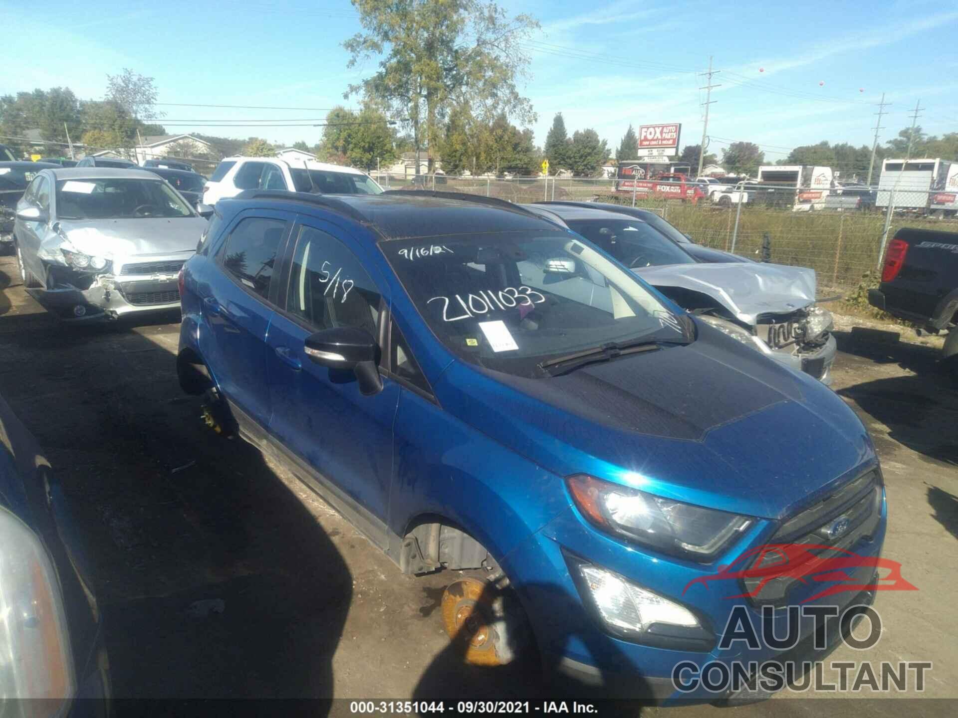 FORD ECOSPORT 2020 - MAJ6S3JL2LC317107