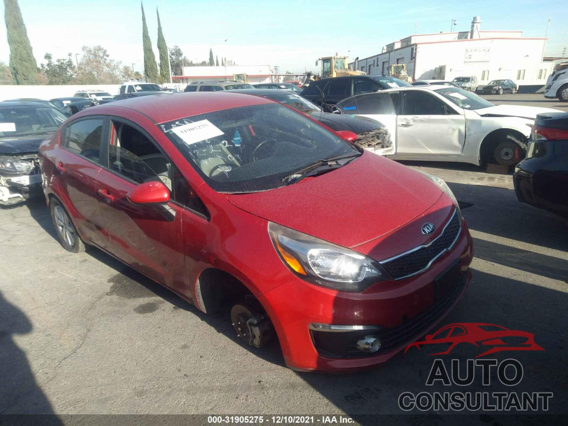KIA RIO 2017 - KNADN4A35H6041118