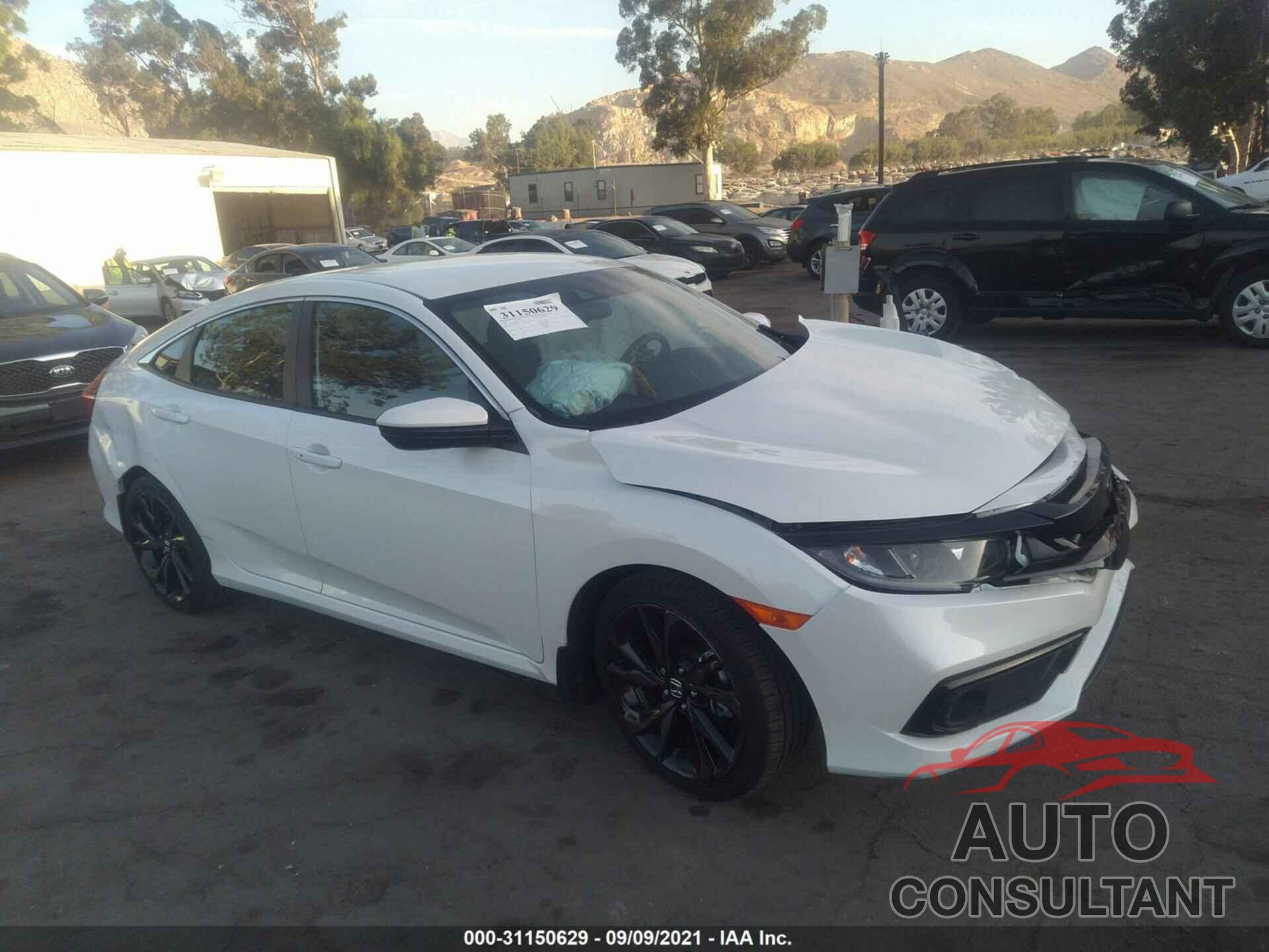 HONDA CIVIC SEDAN 2020 - 19XFC2F8XLE211700