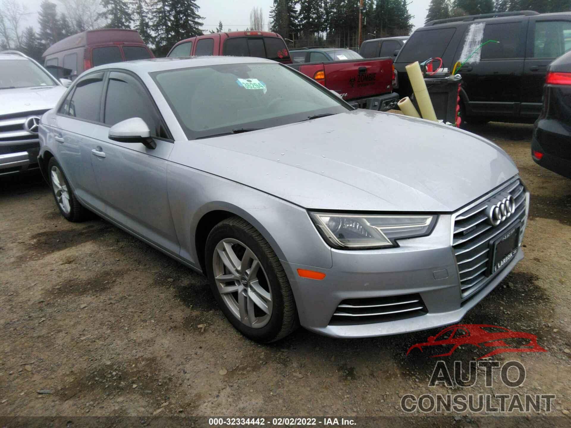 AUDI A4 2017 - WAUANAF40HN027071