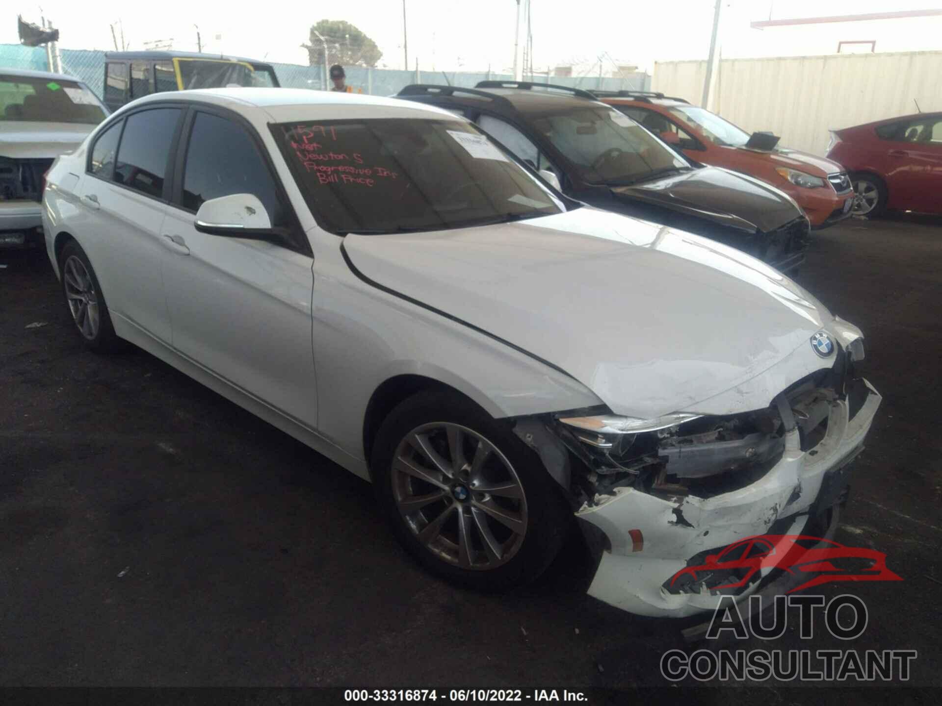 BMW 3 SERIES 2018 - WBA8E1G53JNU91077