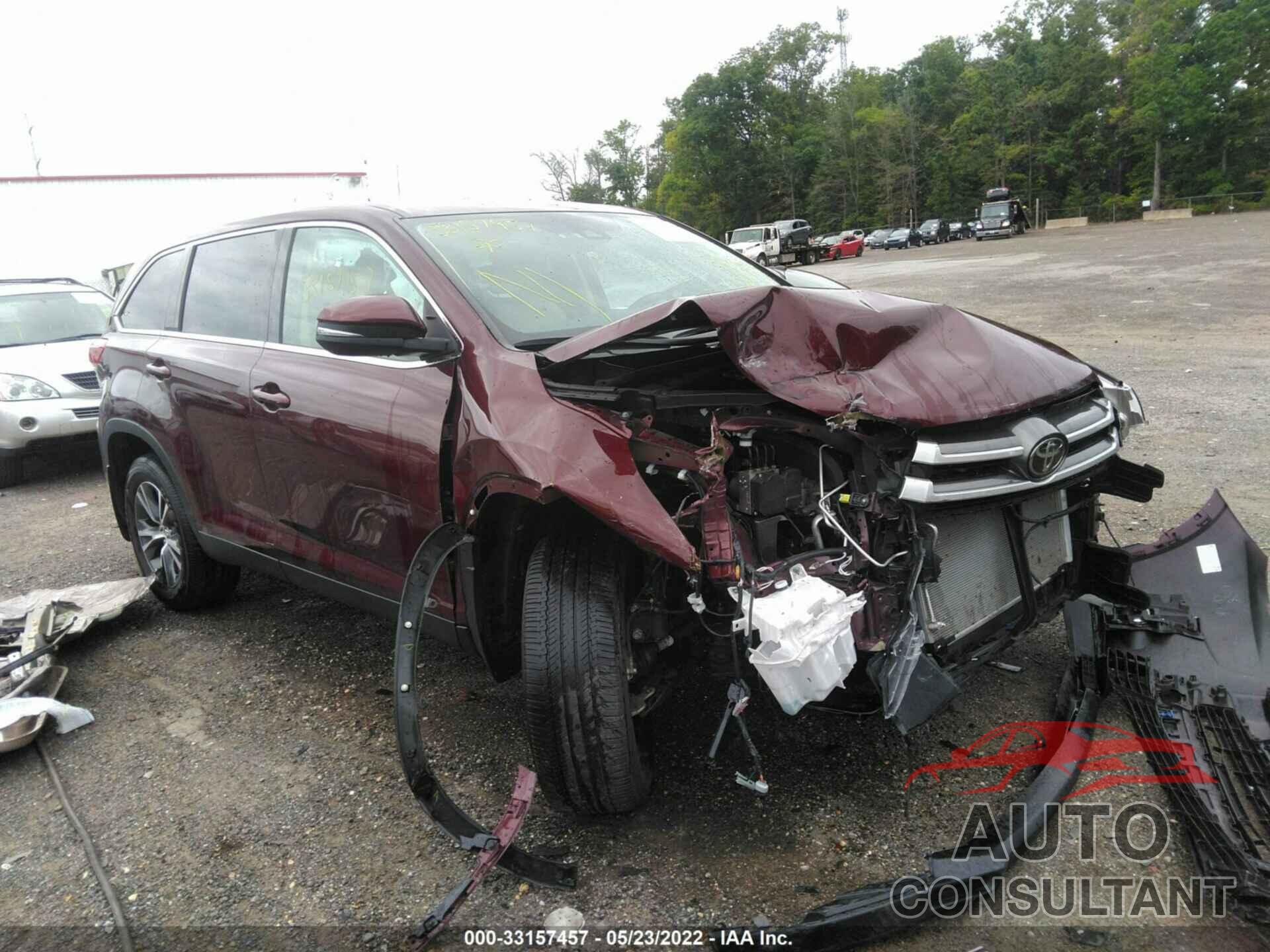TOYOTA HIGHLANDER 2019 - 5TDBZRFH8KS990380
