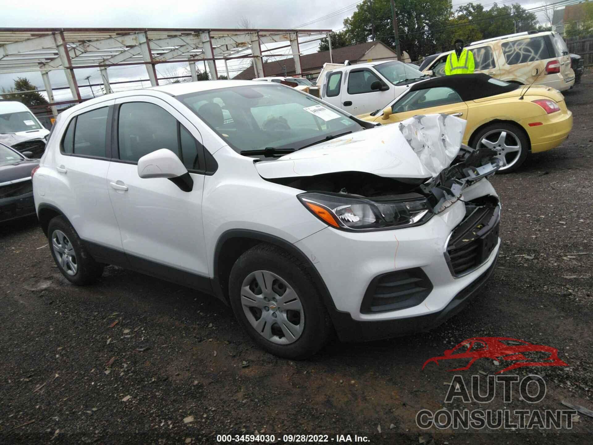 CHEVROLET TRAX 2018 - KL7CJKSB4JB625797