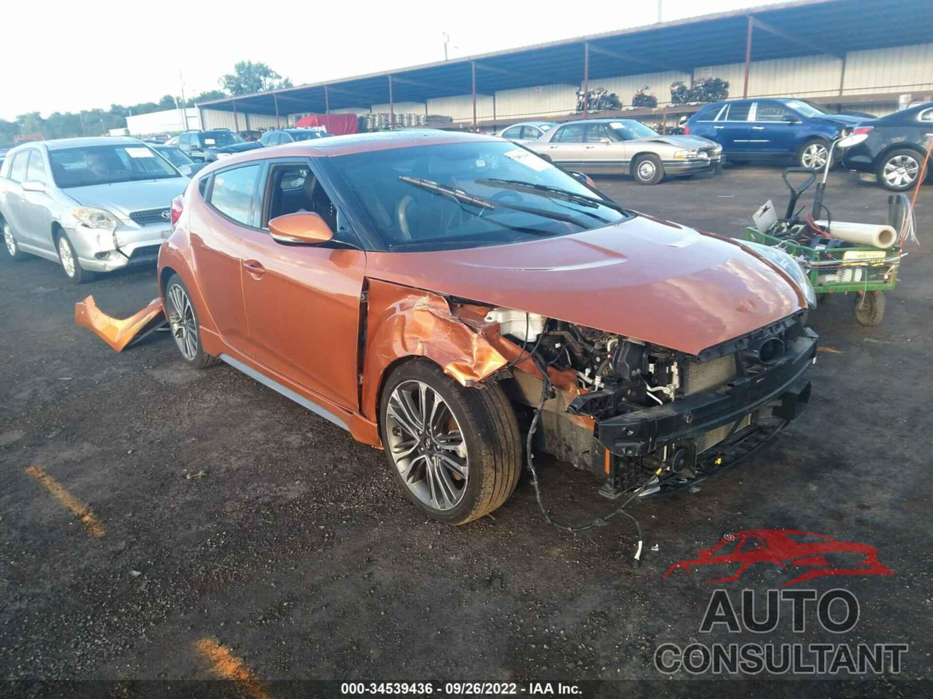 HYUNDAI VELOSTER 2016 - KMHTC6AE3GU275331