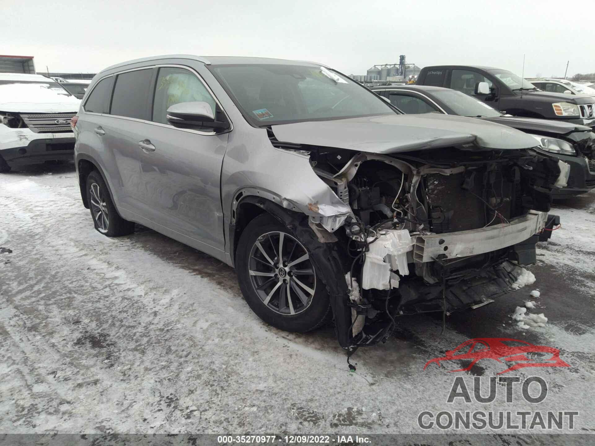 TOYOTA HIGHLANDER 2017 - 5TDJZRFH0HS477208