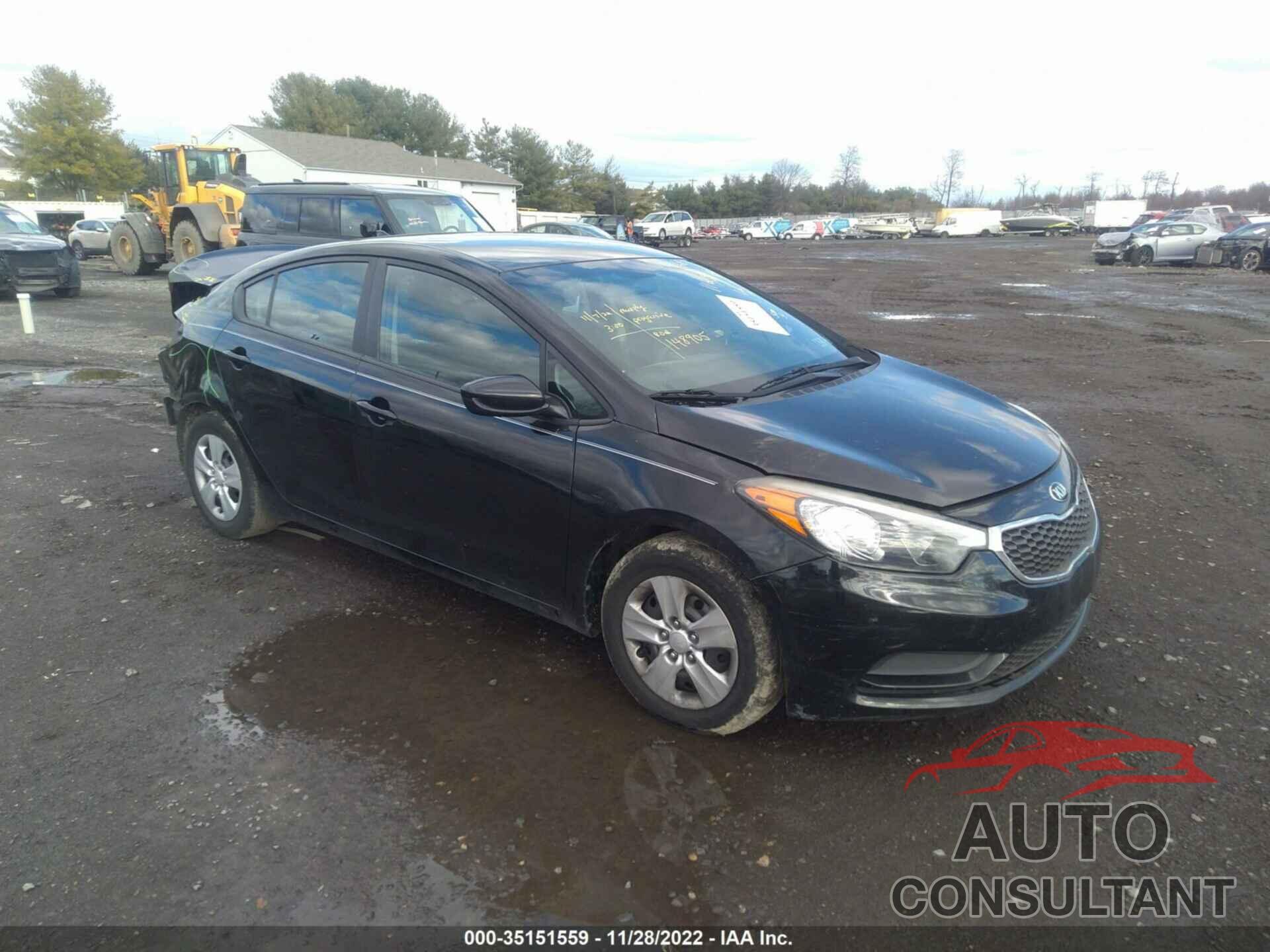 KIA FORTE 2016 - KNAFK4A67G5543015