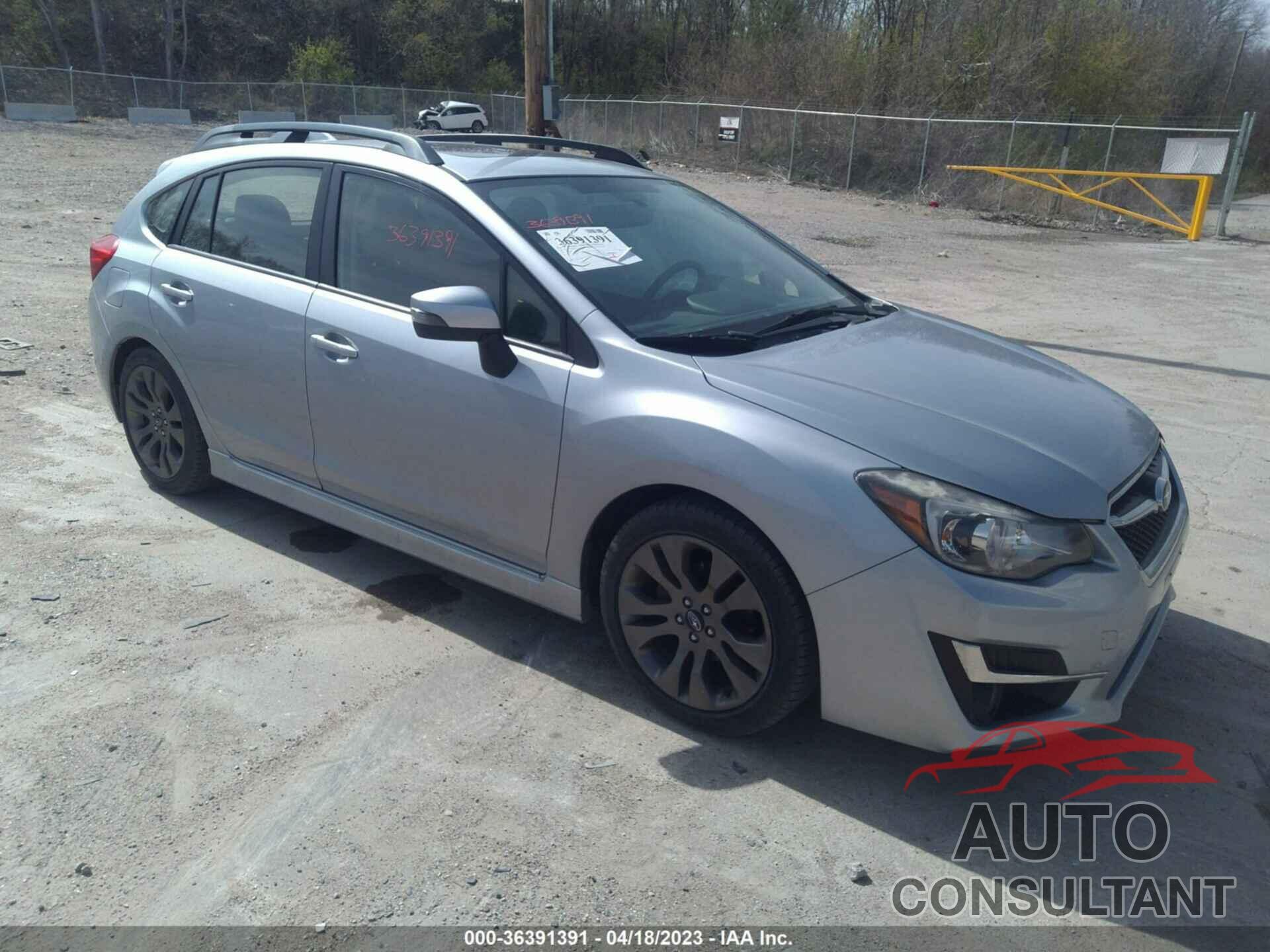 SUBARU IMPREZA WAGON 2016 - JF1GPAY61G8312127