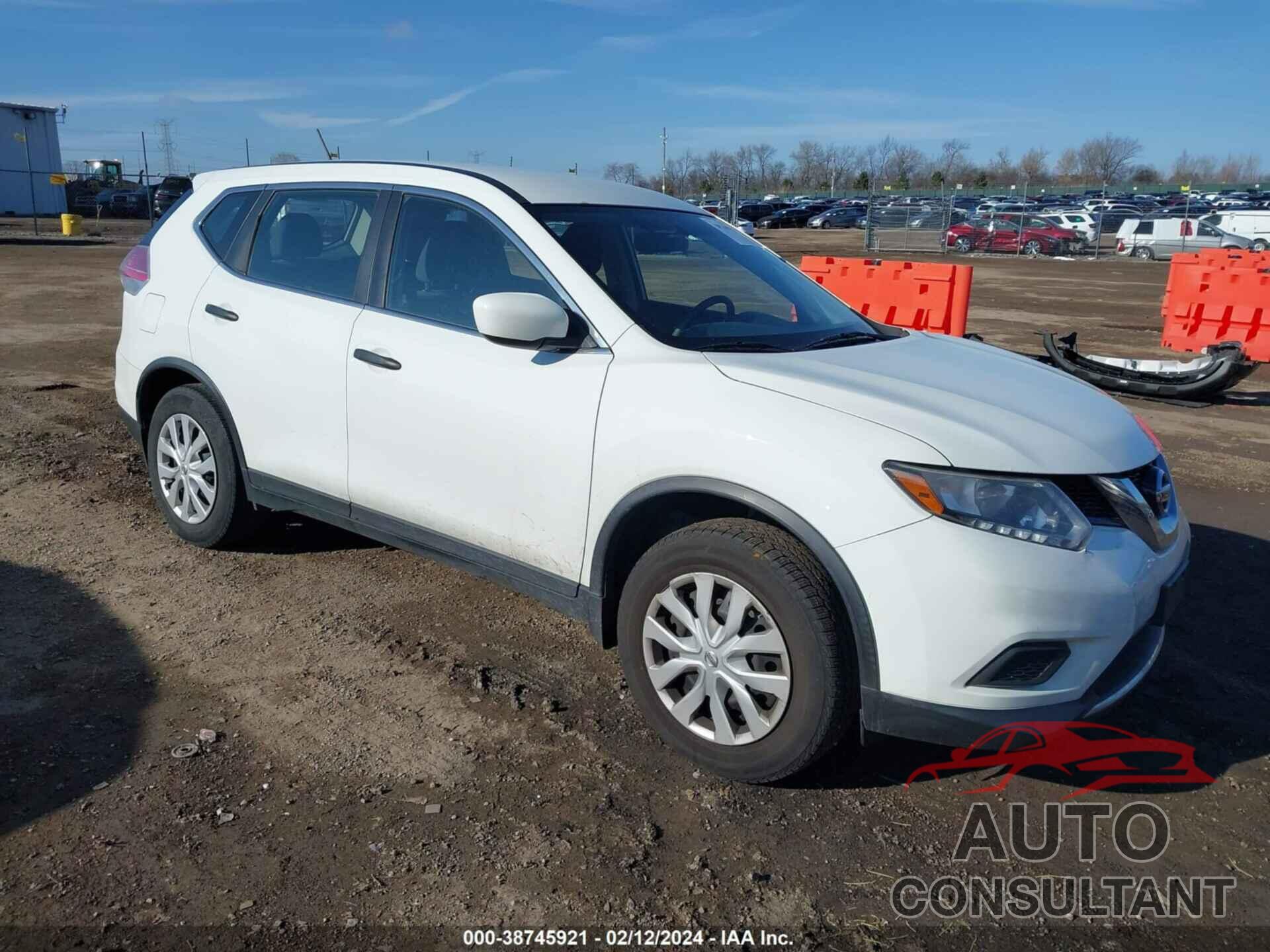 NISSAN ROGUE 2016 - KNMAT2MV5GP616596