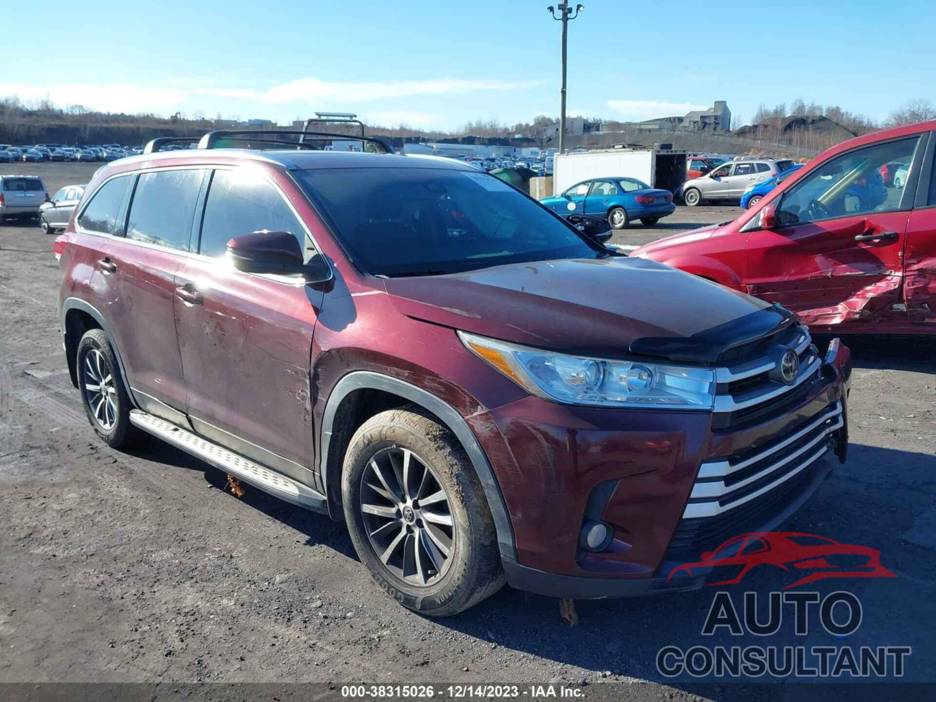 TOYOTA HIGHLANDER 2019 - 5TDKZRFHXKS300421