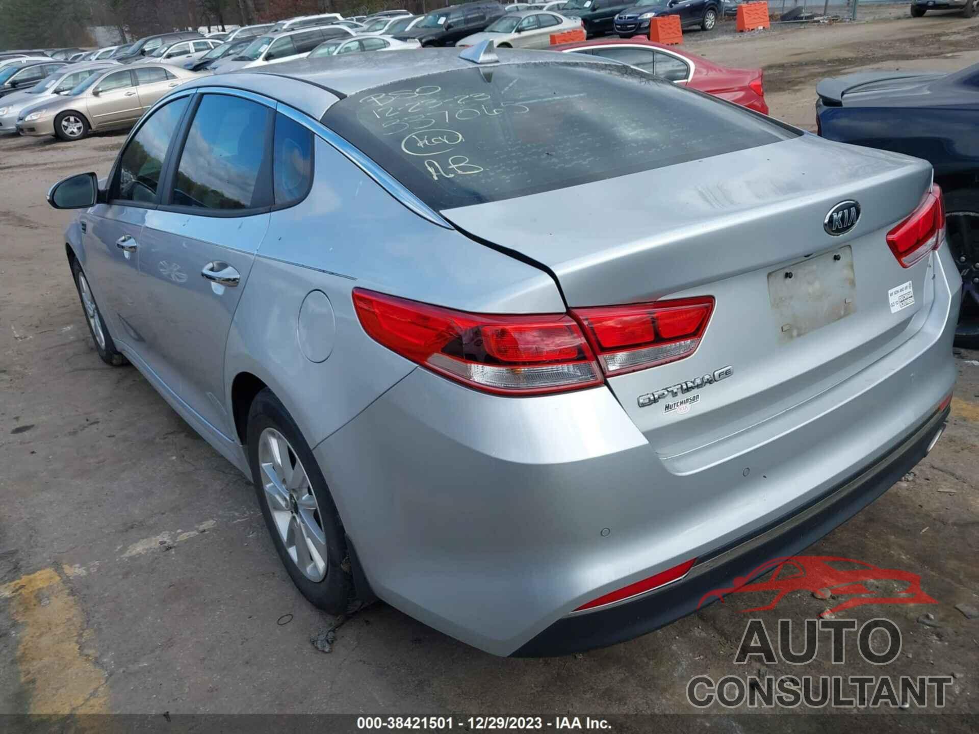 KIA OPTIMA 2018 - 5XXGT4L31JG180527