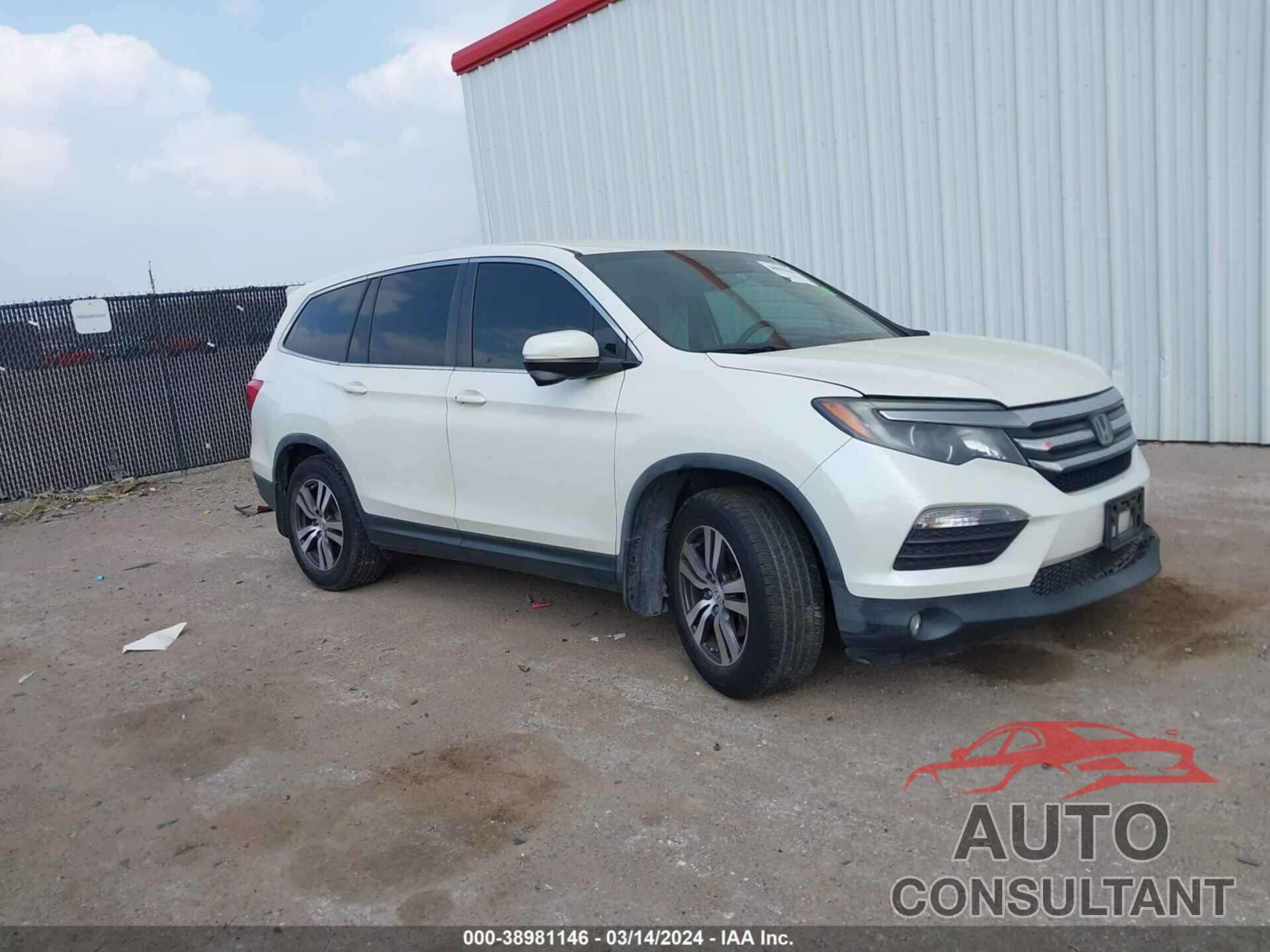 HONDA PILOT 2016 - 5FNYF5H40GB007189