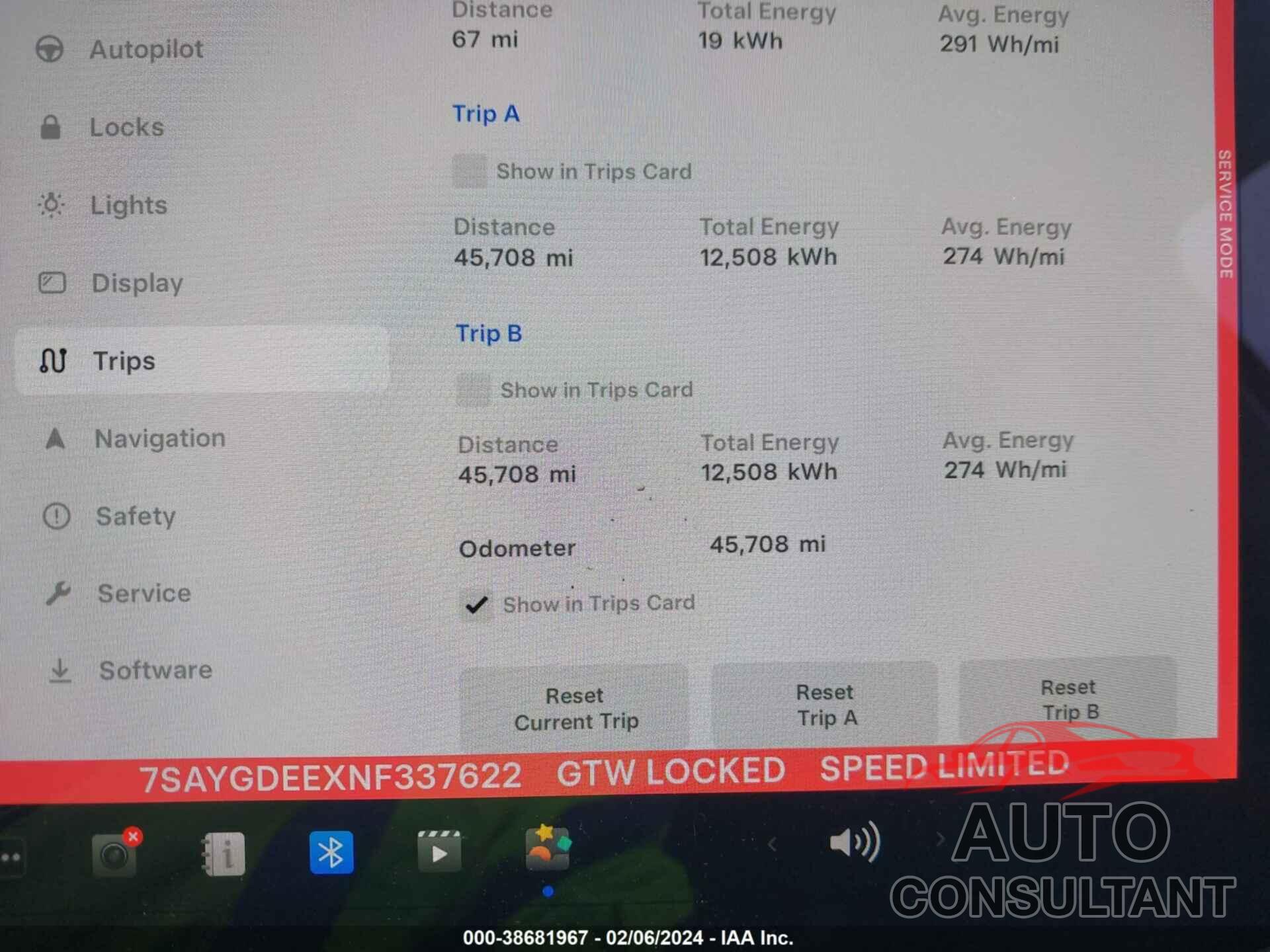 TESLA MODEL Y 2022 - 7SAYGDEEXNF337622