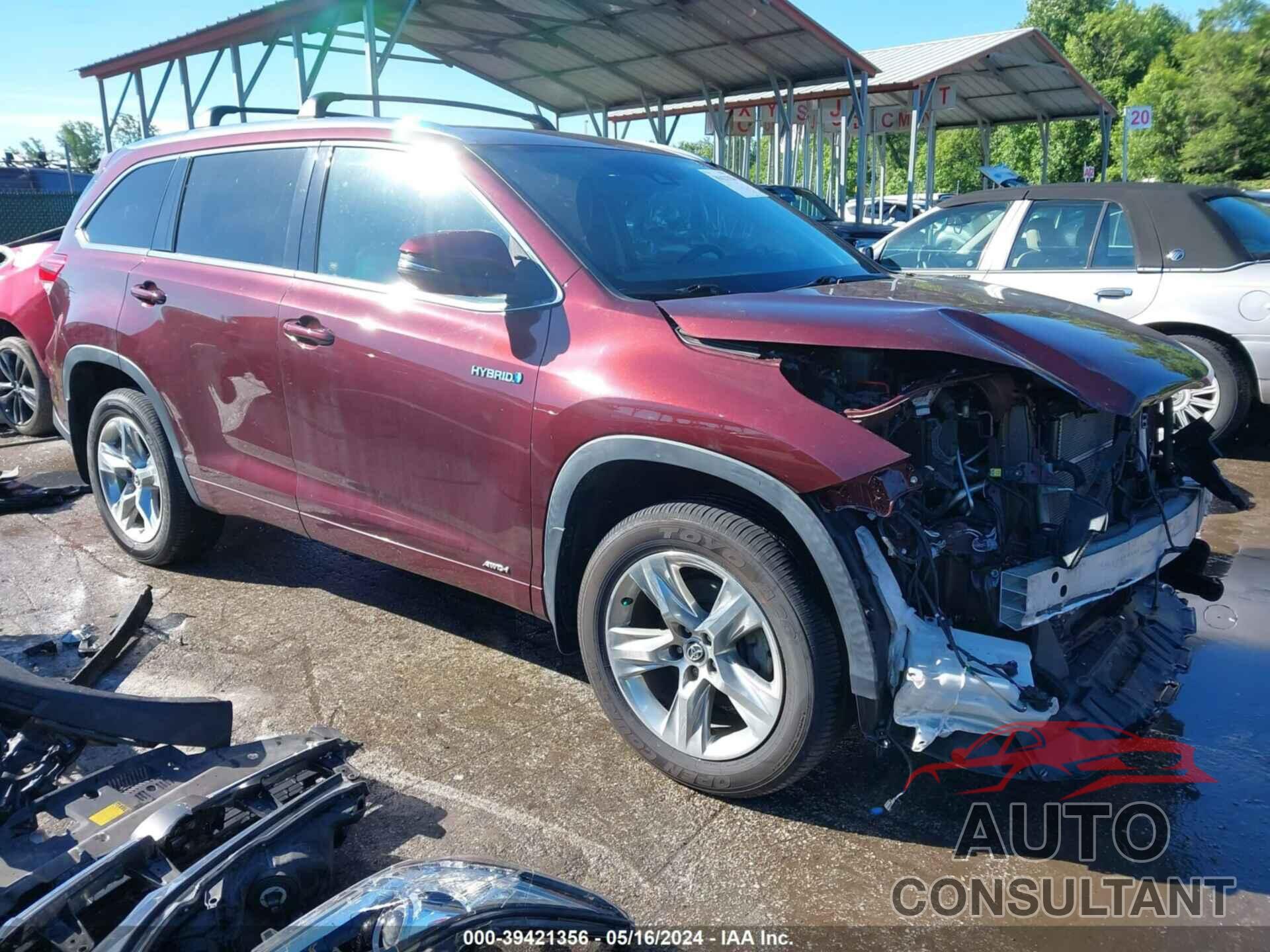 TOYOTA HIGHLANDER HYBRID 2019 - 5TDDGRFH4KS069577