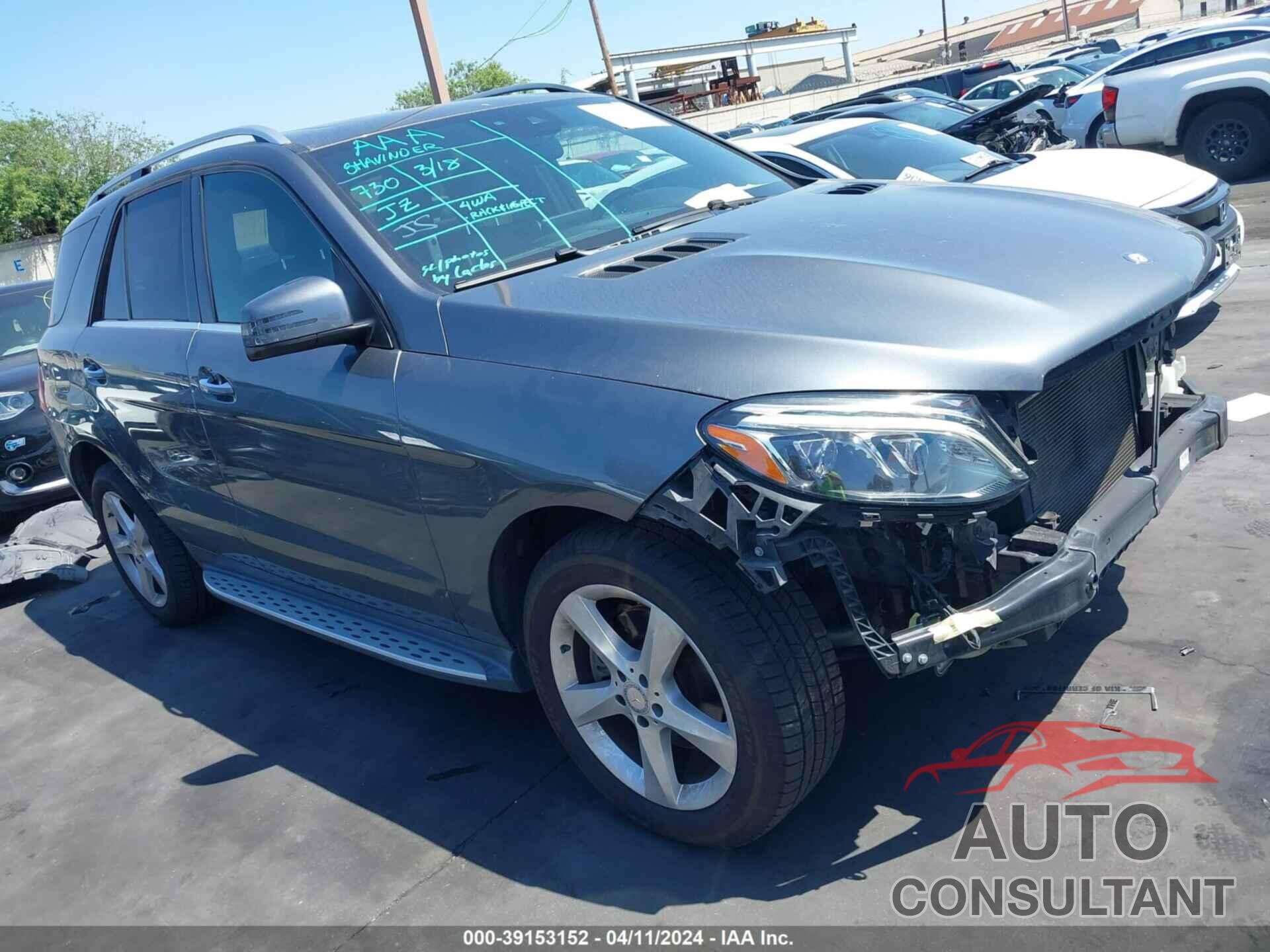 MERCEDES-BENZ GLE 350 2017 - 4JGDA5JB9HA864705