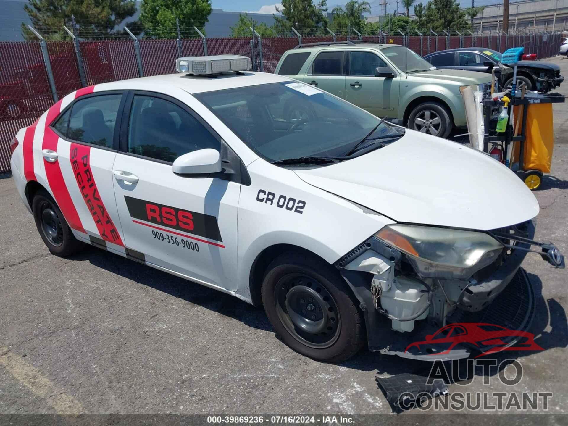 TOYOTA COROLLA 2016 - 5YFBURHE5GP503640