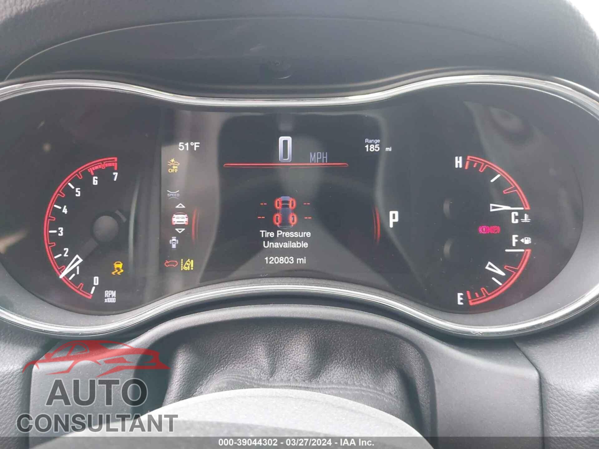 DODGE DURANGO 2017 - 1C4SDJCT4HC723191