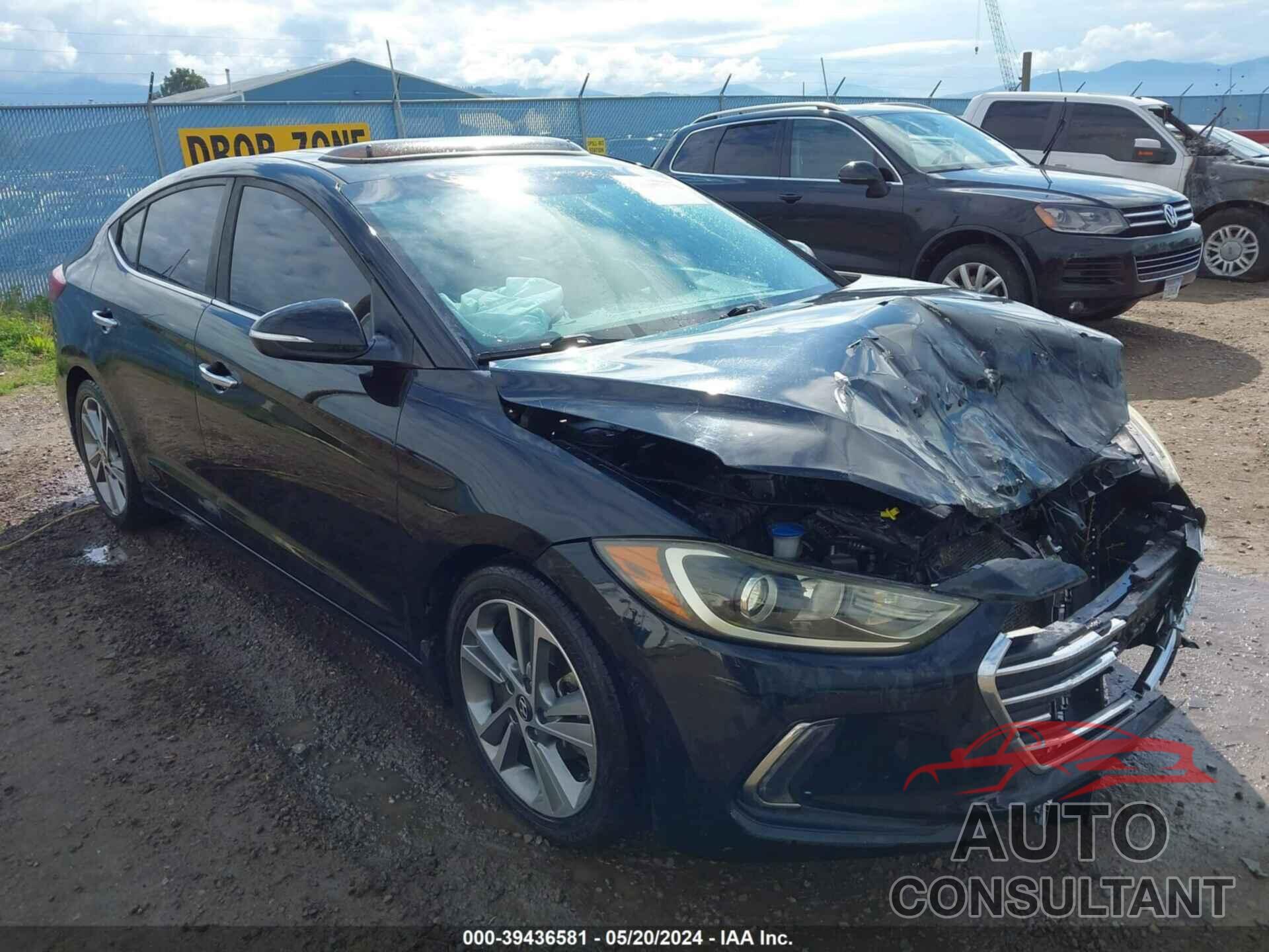 HYUNDAI ELANTRA 2017 - KMHD84LF9HU128206