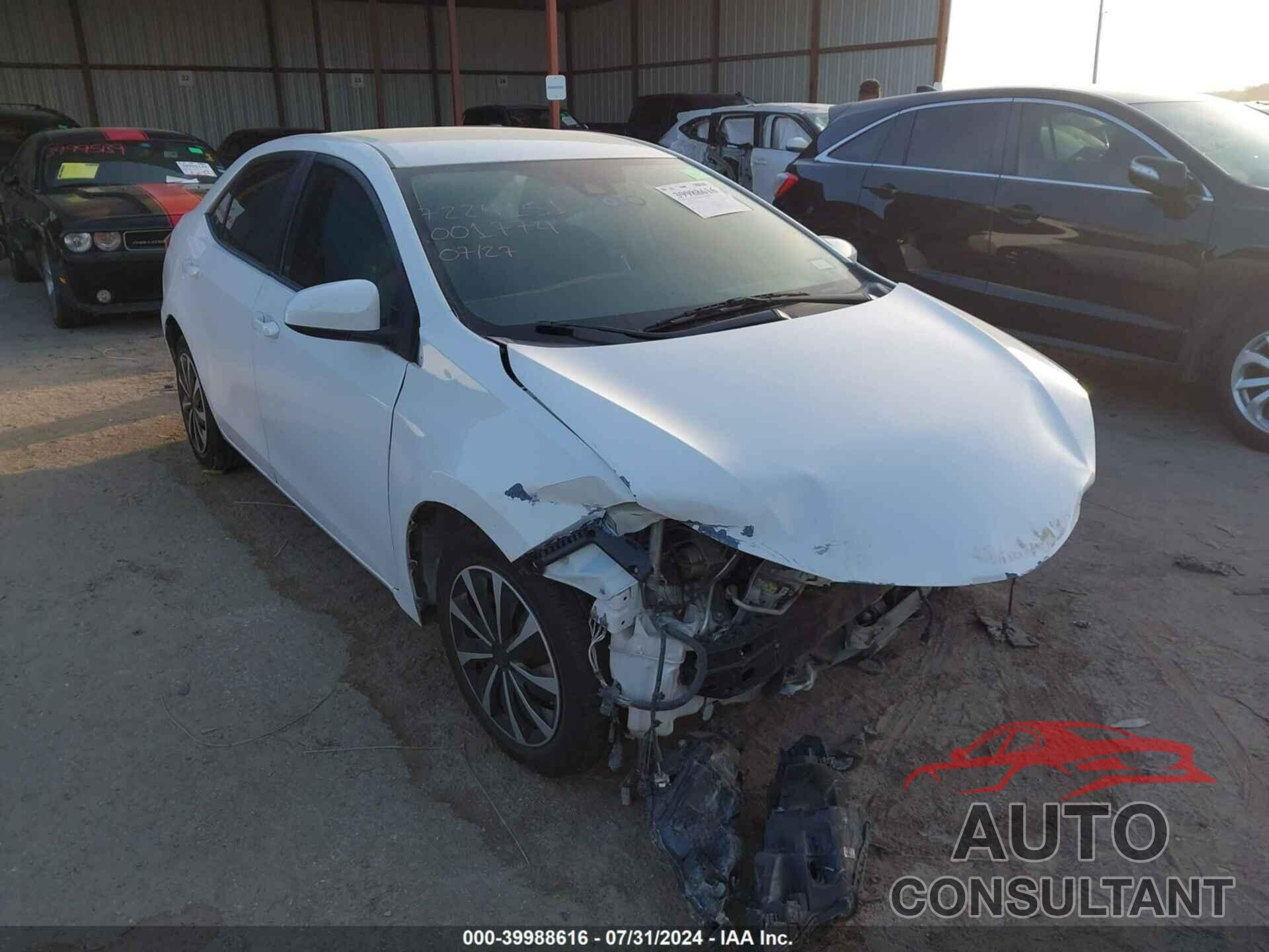 TOYOTA COROLLA 2018 - 2T1BURHE4JC001774