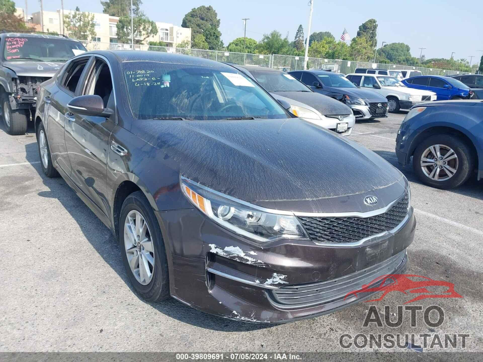 KIA OPTIMA 2018 - KNAGT4L33J5238509