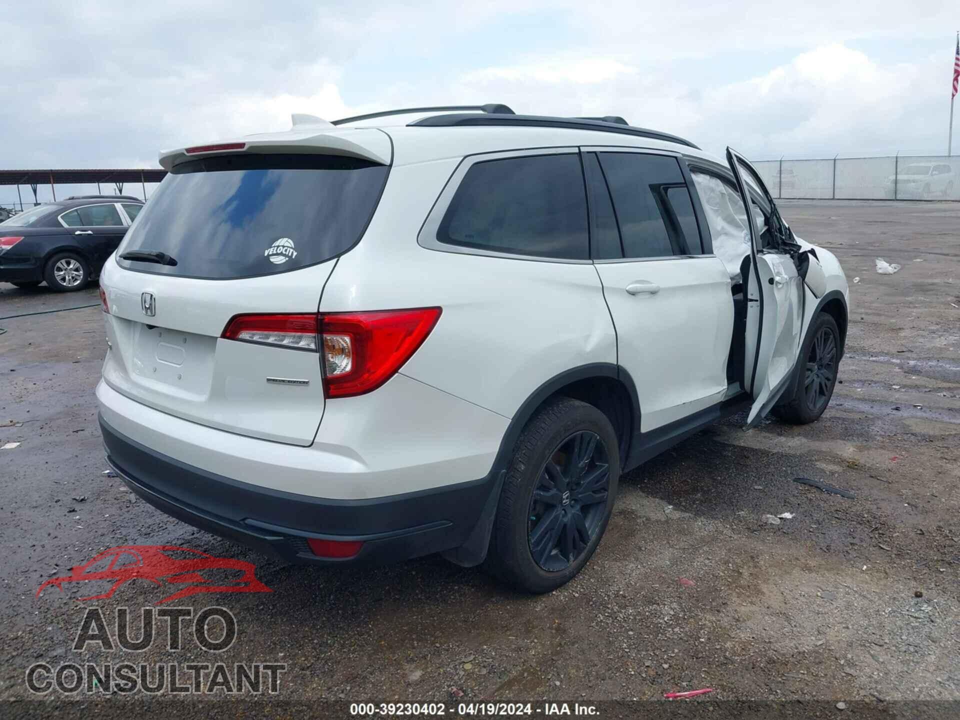 HONDA PILOT 2021 - 5FNYF5H20MB046455