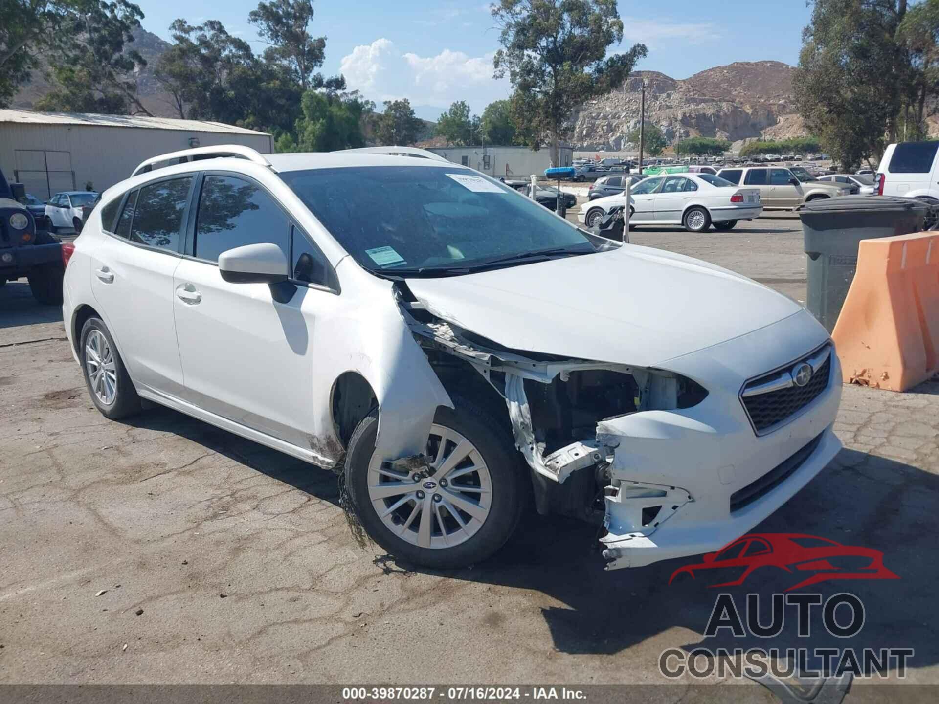 SUBARU IMPREZA 2017 - 4S3GTAB64H3744109