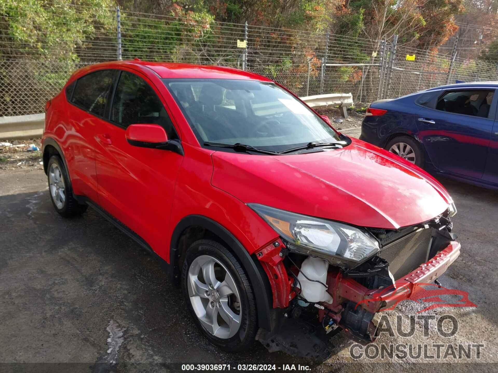 HONDA HR-V 2016 - 3CZRU5H30GM737773