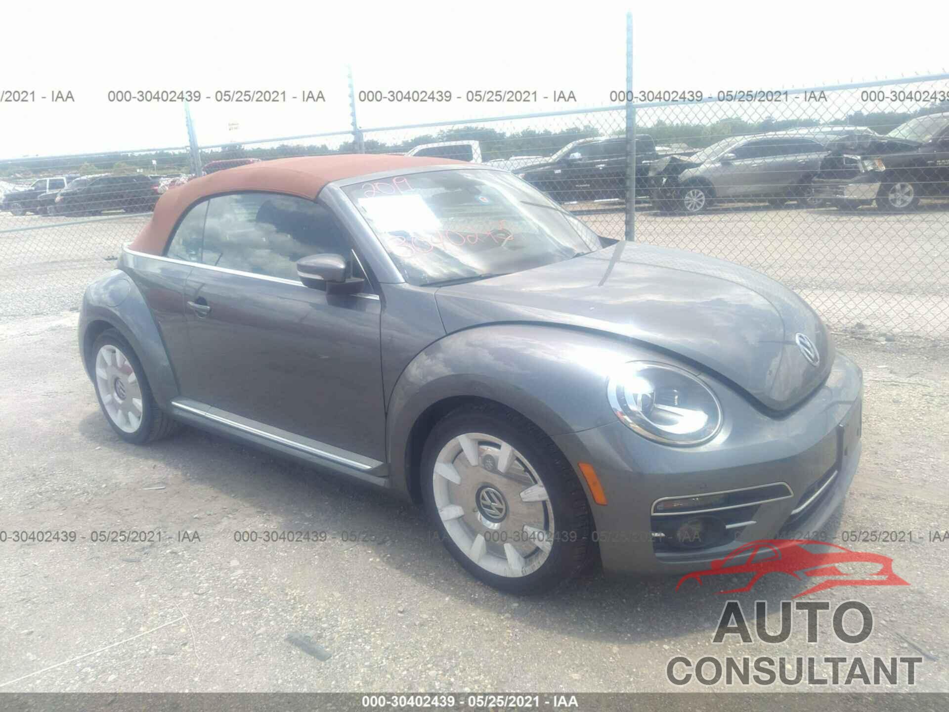 VOLKSWAGEN BEETLE CONVERTIBLE 2019 - 3VW5DAAT9KM504620
