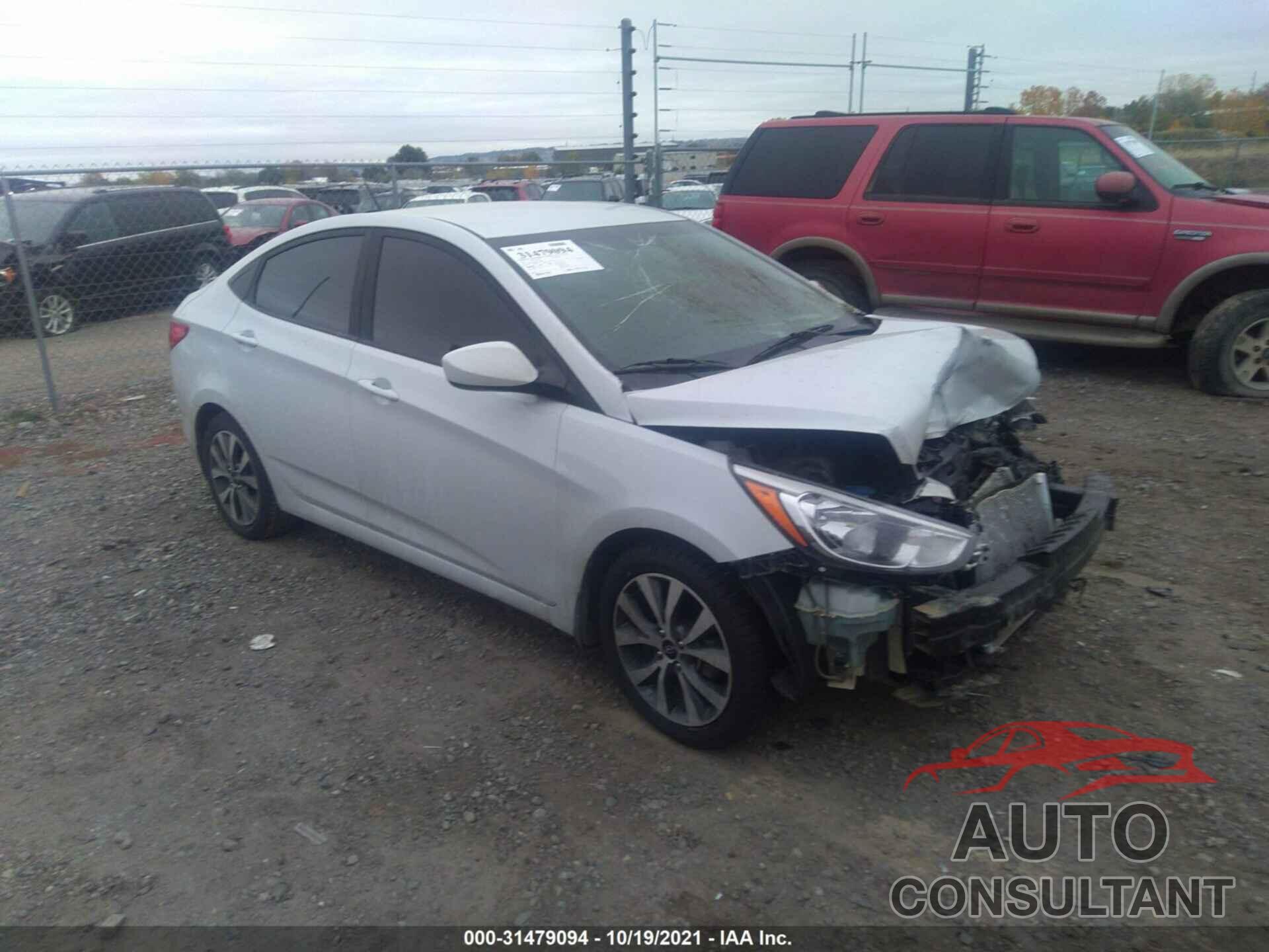 HYUNDAI ACCENT 2017 - KMHCT4AE6HU361819