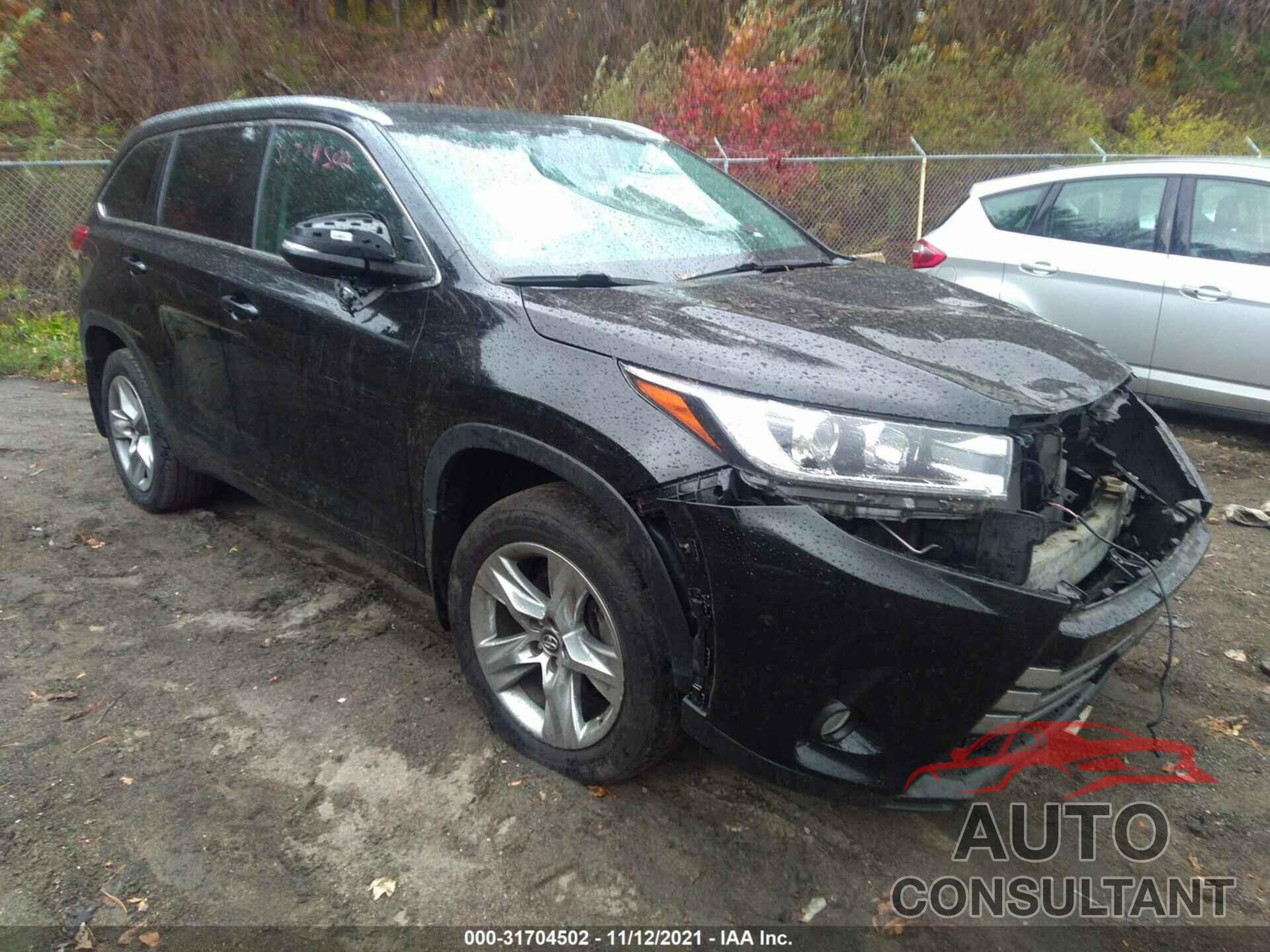 TOYOTA HIGHLANDER 2018 - 5TDDZRFH9JS848417